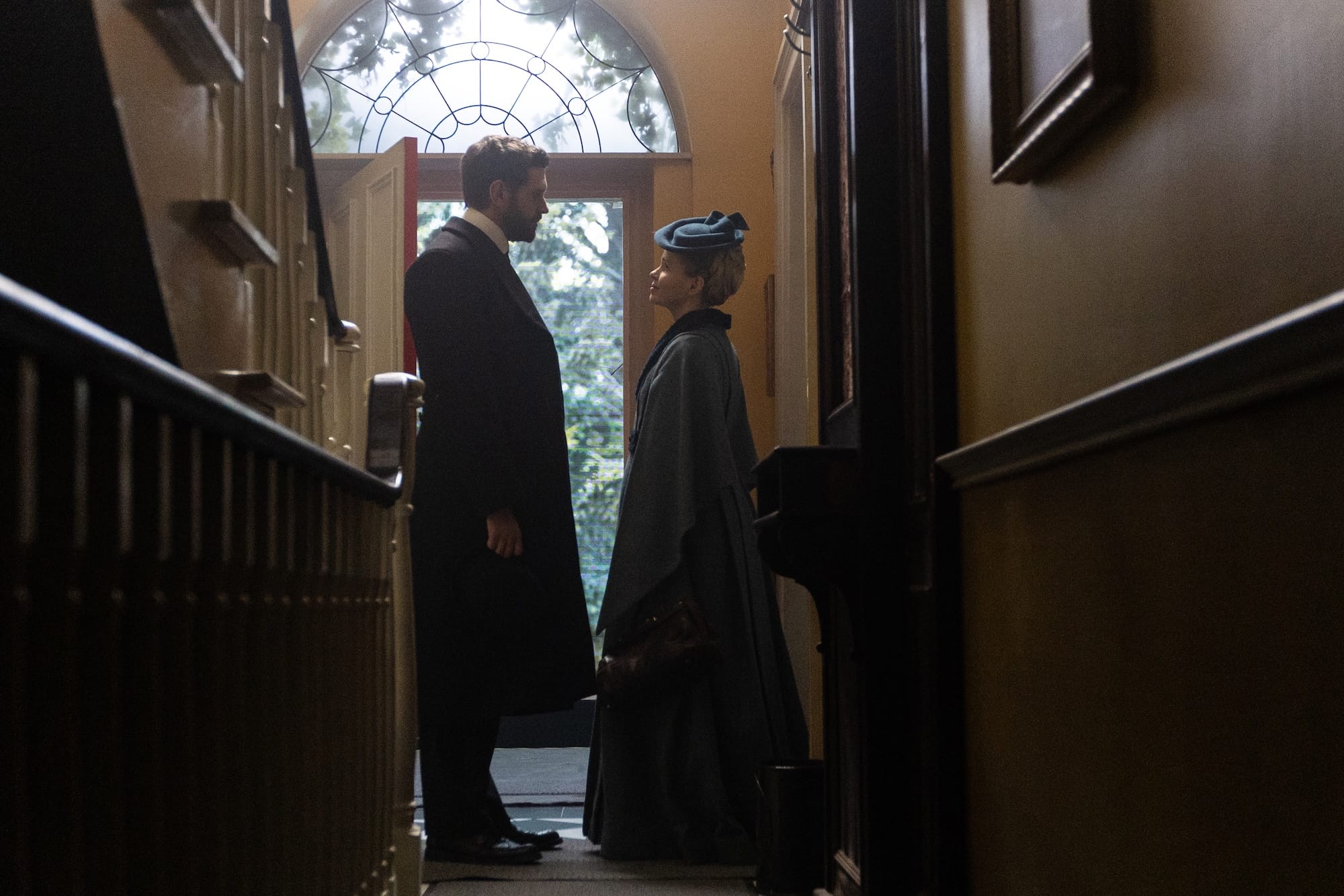 Tom Durant-Pritchard and Kate Phillips in "Miss Scarlet" Season 6 