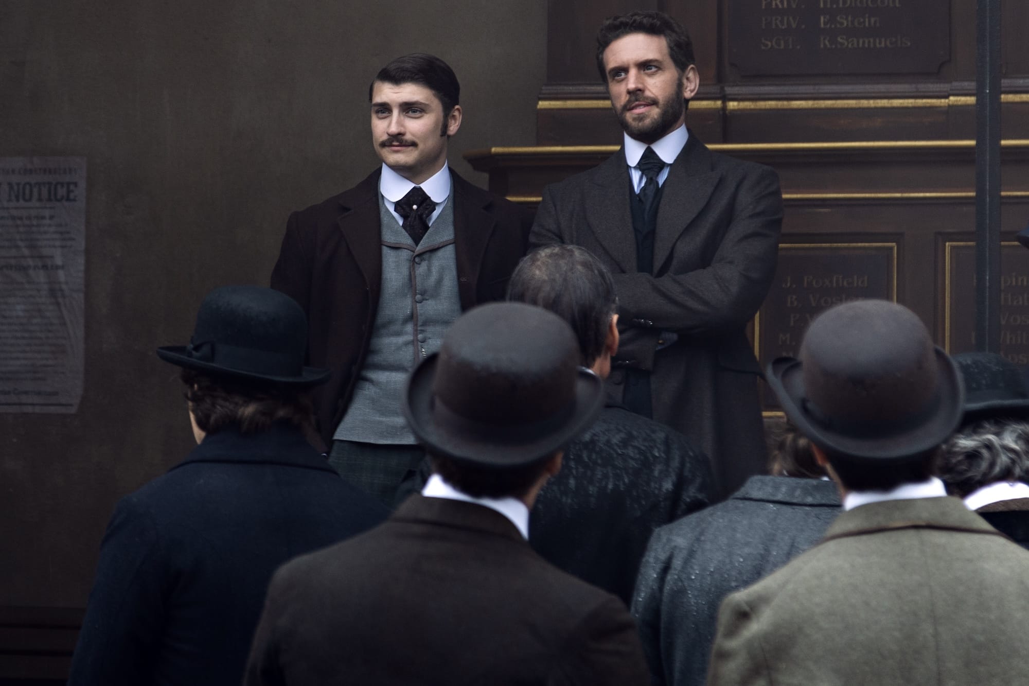 Tom Durant-Pritchard and Sam Buchanan in "Miss Scarlet" Season 6 Episode 2 