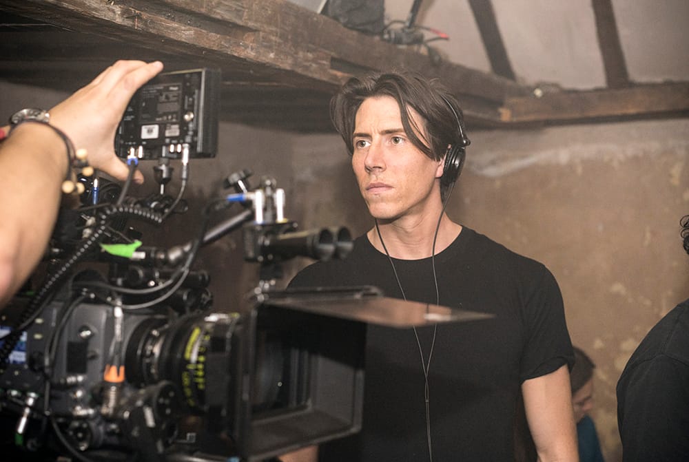 Ben Edwards on set of 'Set The Thames on Fire' 