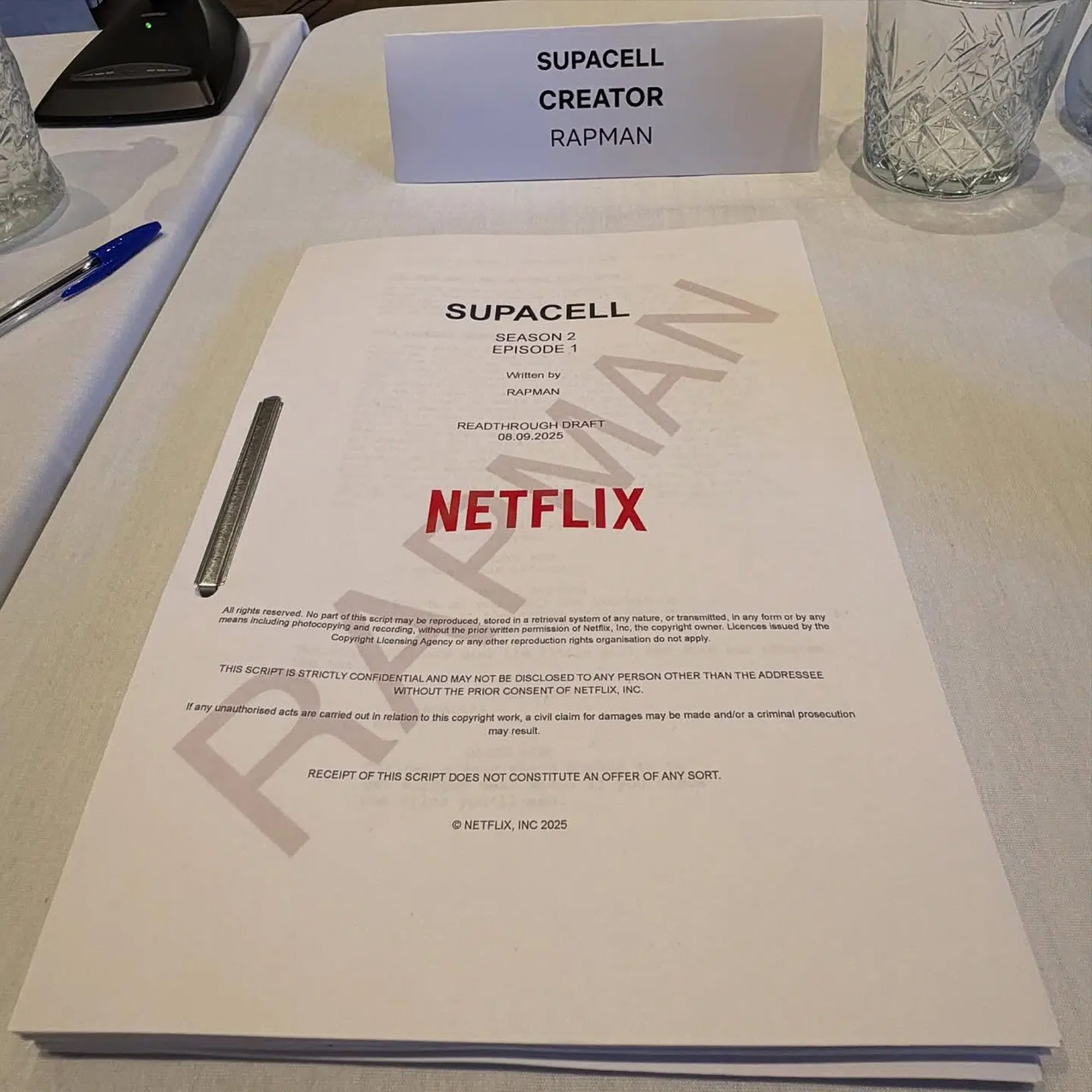 Supacell Season 2 Script cover 
