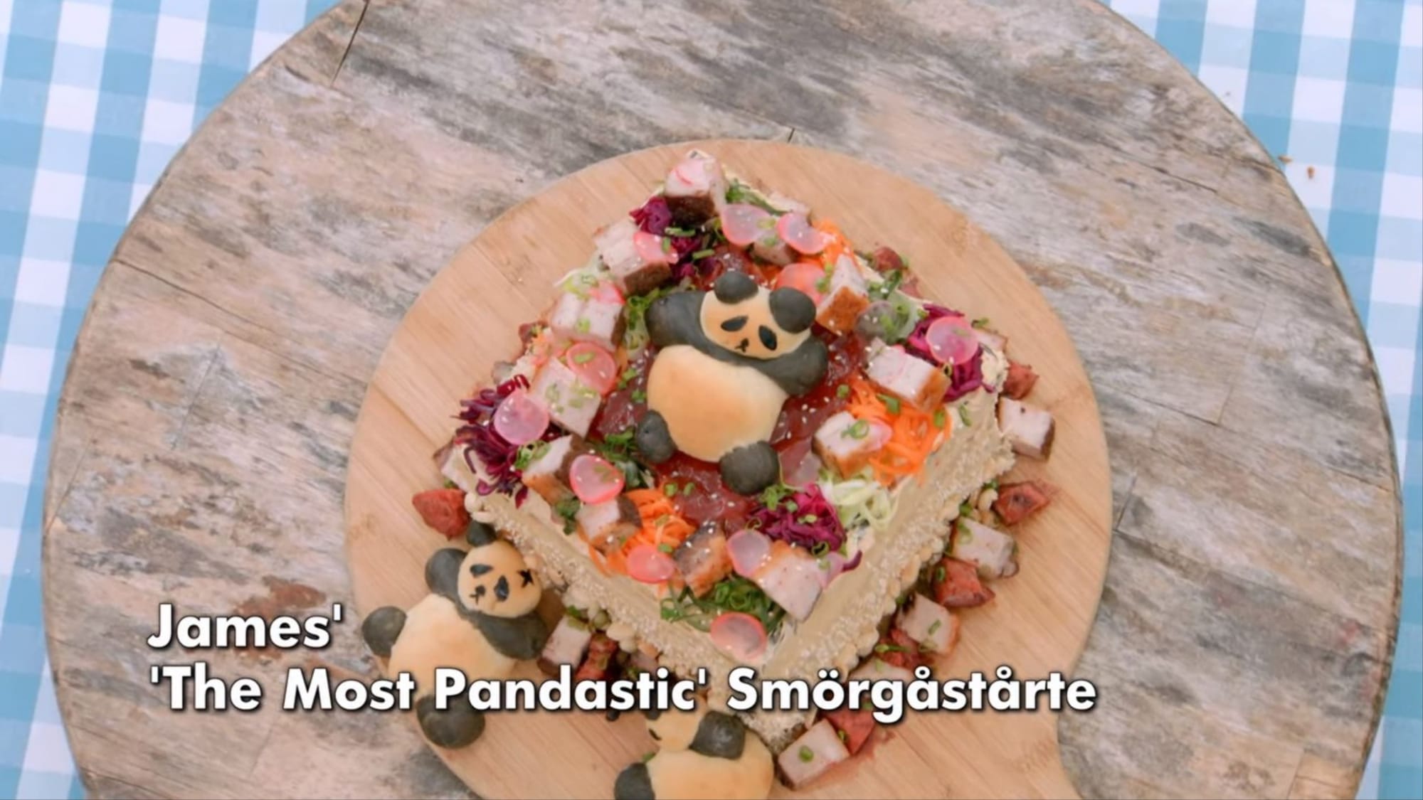 James' The Most Pandastic Smörgåstårta Showstopper for The Great British Baking Show Season 10's Bread Week