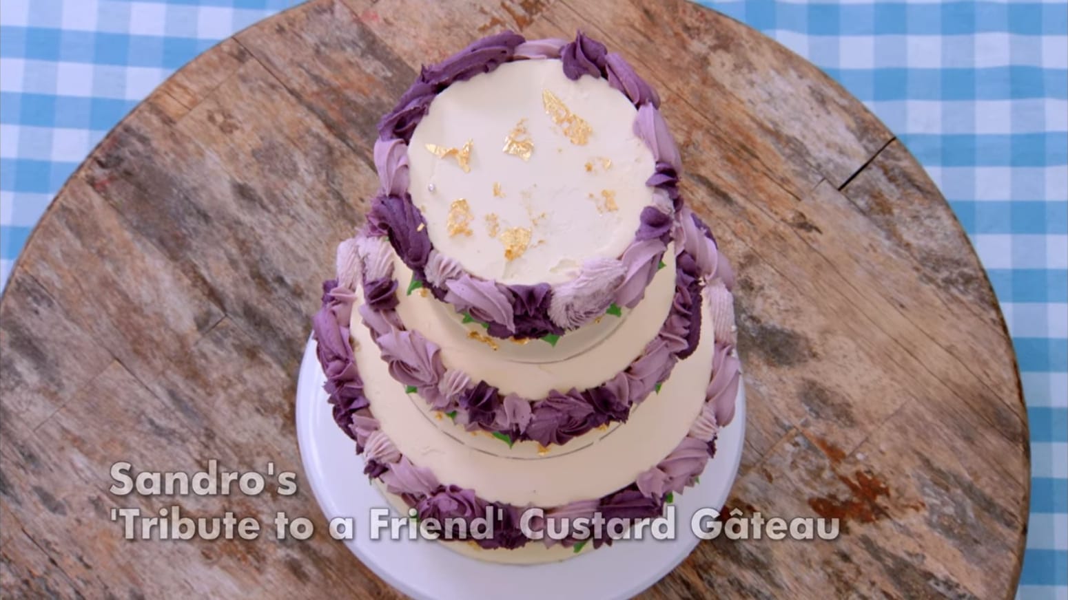Sandro's Tribute to a Friend Showstopper from The Great British Baking Show's Custard Week