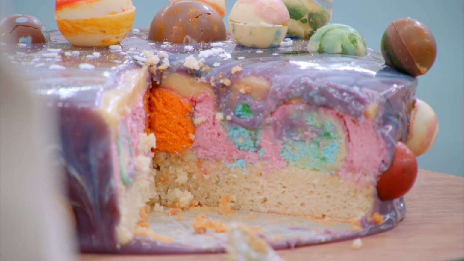 Abdul's A Little Galaxy Mousse Dessert Week Showstopper on The Great British Baking Show Collection 10