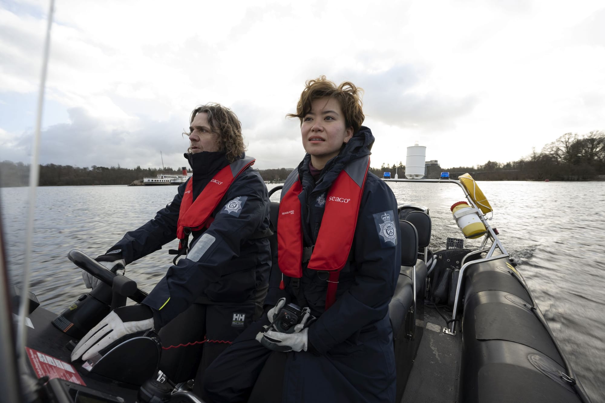 Jamie Sives as Michael and Katie Leung as Blair in 'Annika'