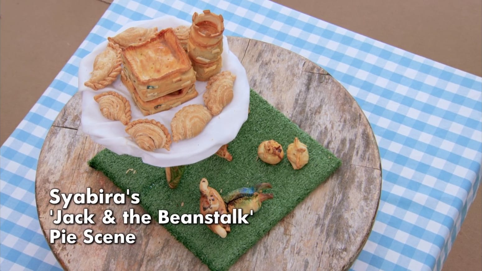 Syabira's Jack and the Beanstalk Showstopper from The Great British Baking Show Collection 10's Pastry Week