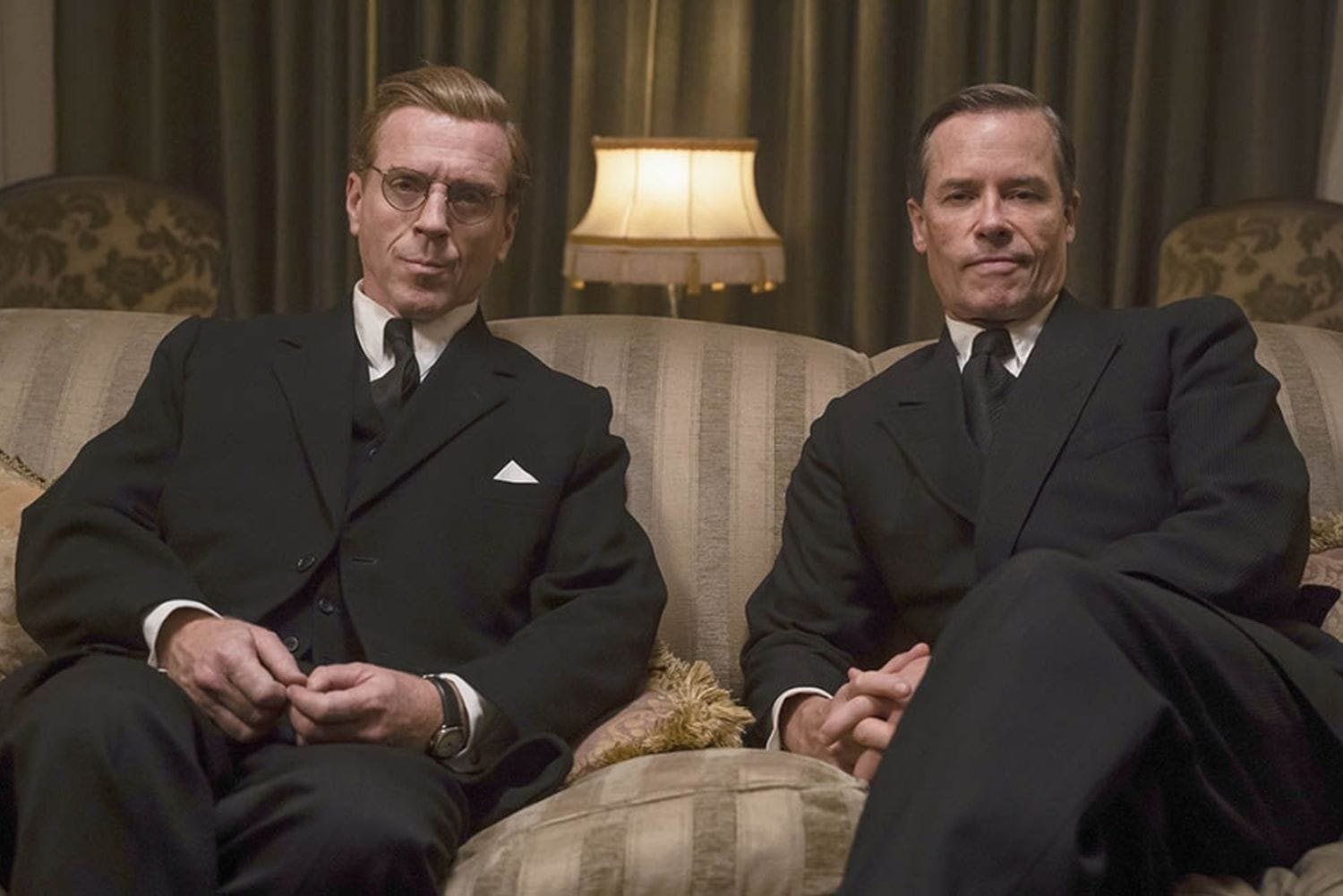 Damian Lewis and Guy Pearce in A Spy Among Friends