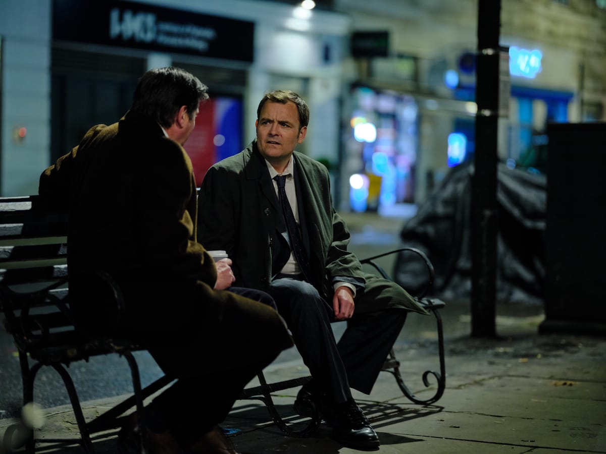 Daniel Ryan and Barry Sloane in "Litvinenko"