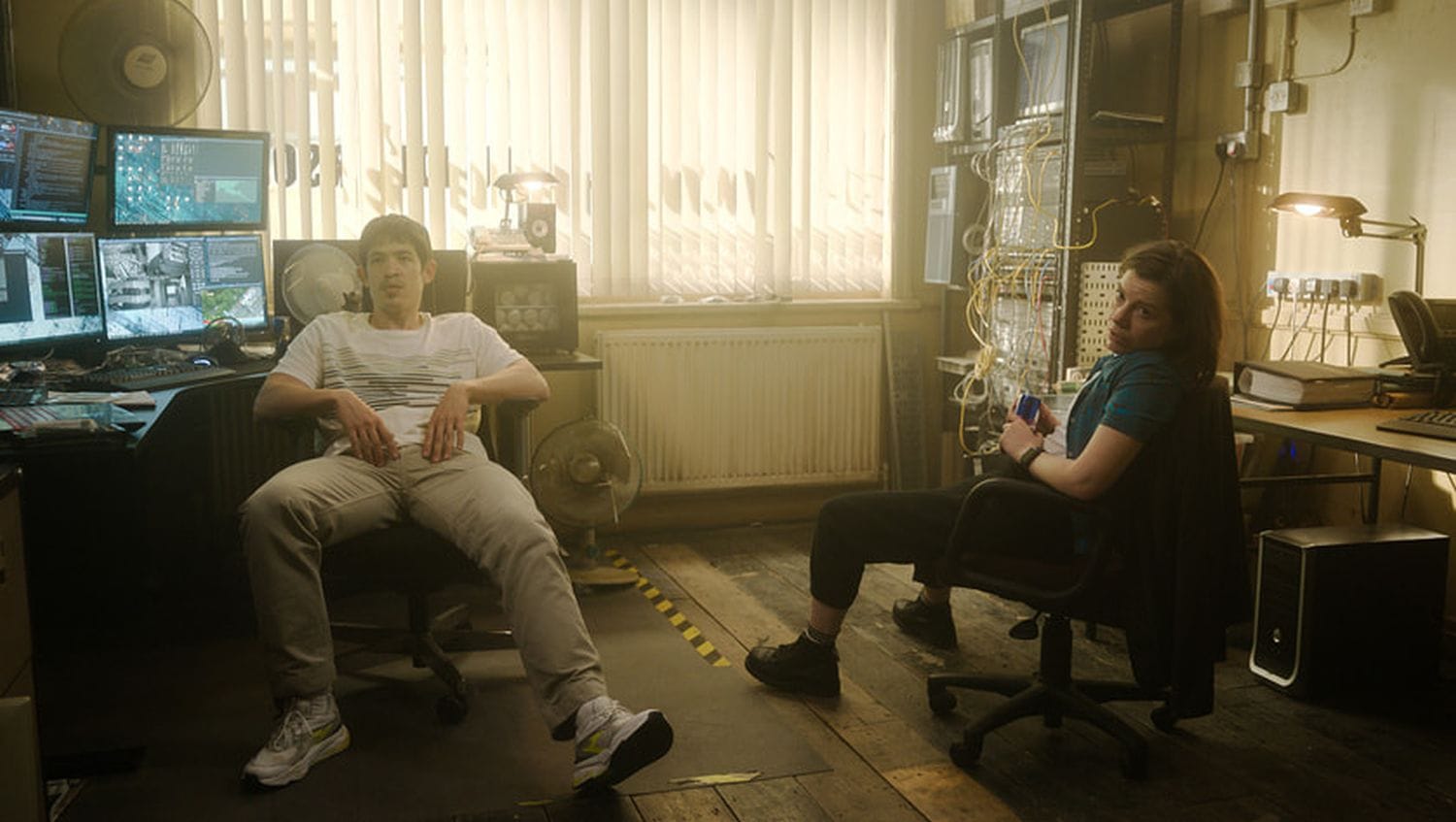 Christopher Chung and Aimee-Ffion Edwards as&nbsp;Roddy Ho and&nbsp;Shirley Dander&nbsp;in 'Slow Horses'&nbsp;