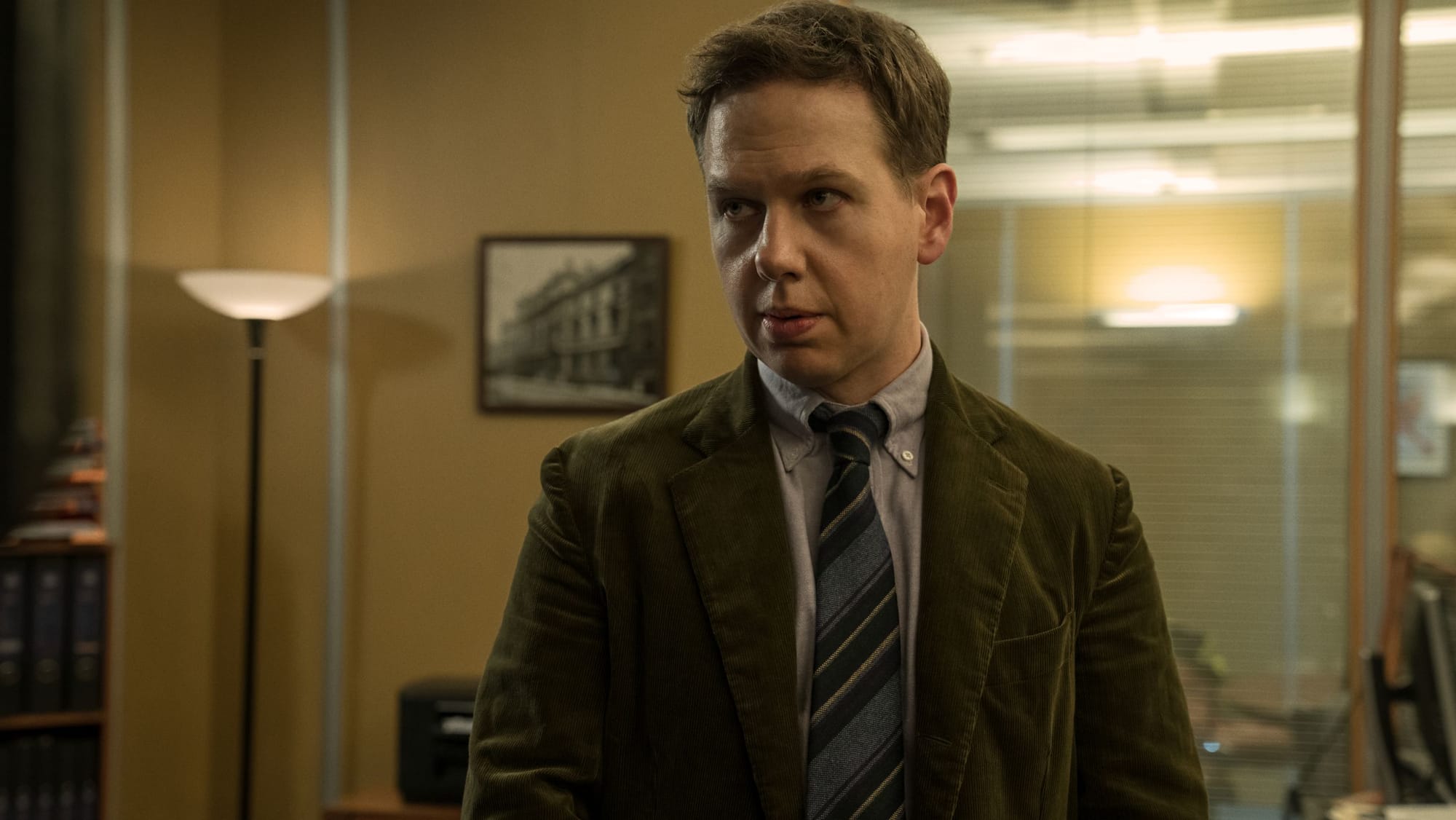 Thomas Coombes as Archie Woodward in Luther: The Fallen Sun.