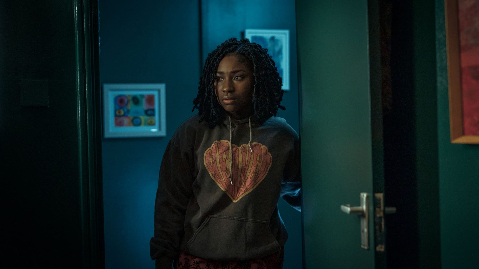 Lauren Ajufo as Anya Raine in Luther: The Fallen Sun.