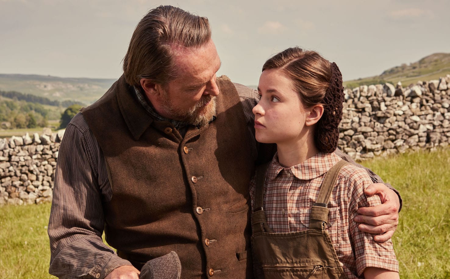 Richard Alderson (Tony Pitts) and his daughter Jenny (Imogen Clawsen).