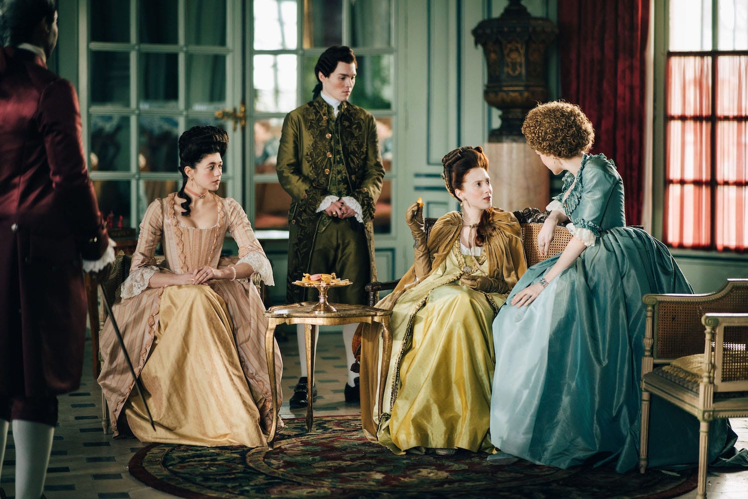 Emilia Schüle and Jack Archer in "Marie Antoinette"