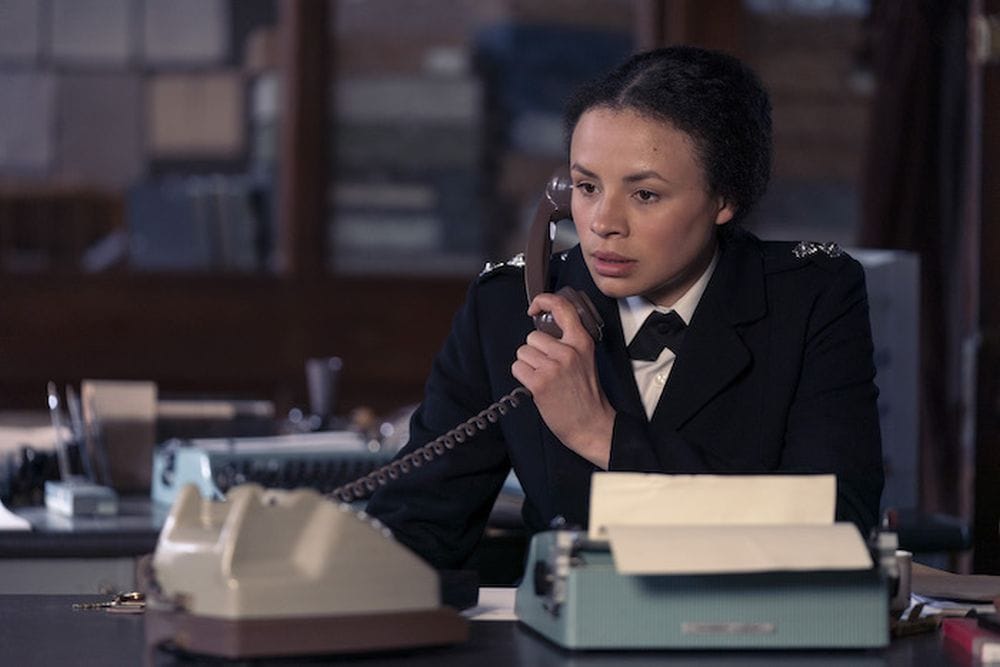 A woman is on the job! Sgt. Kate Miskin (Carlyss Peer) defies her superior officer to help Dalgliesh find the truth.