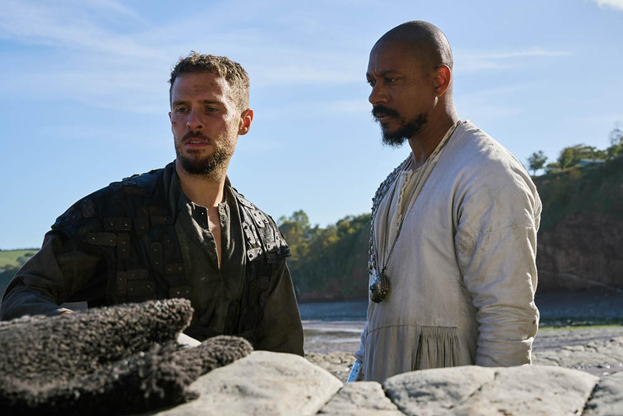 Iain De Caestecker and Nathaniel Martello-White in "The Winter King"(Photo