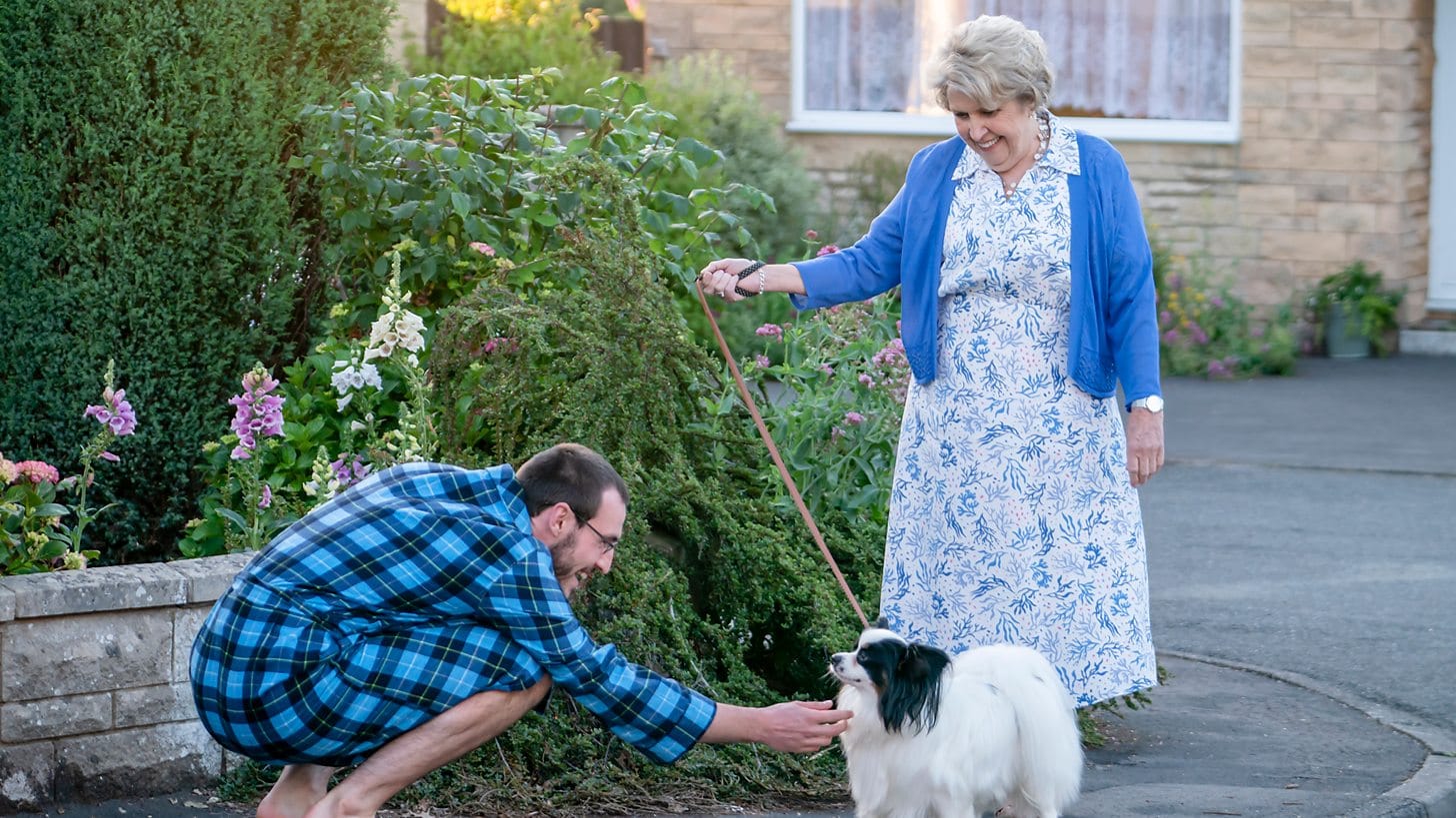 Anne Reid and Éanna Hardwicke in "The Sixth Commandment" 