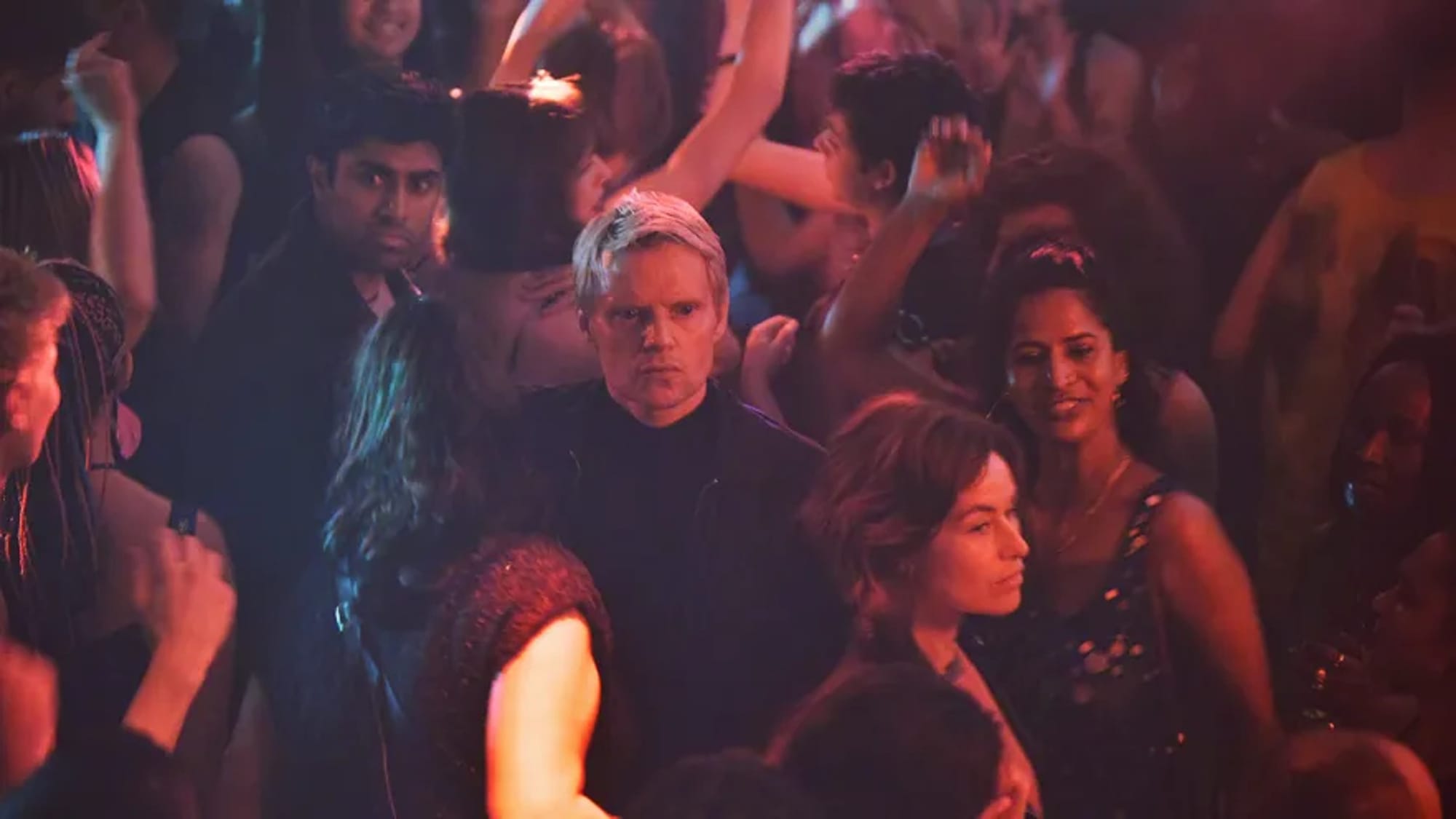 Azan Ahmed as Sergeant Eddie Suleman, Marc Warren as Commissaris Piet Van der Valk, and Maimie McCoy as Inspecteur Lucienne Hassell in Van der Valk Season 3