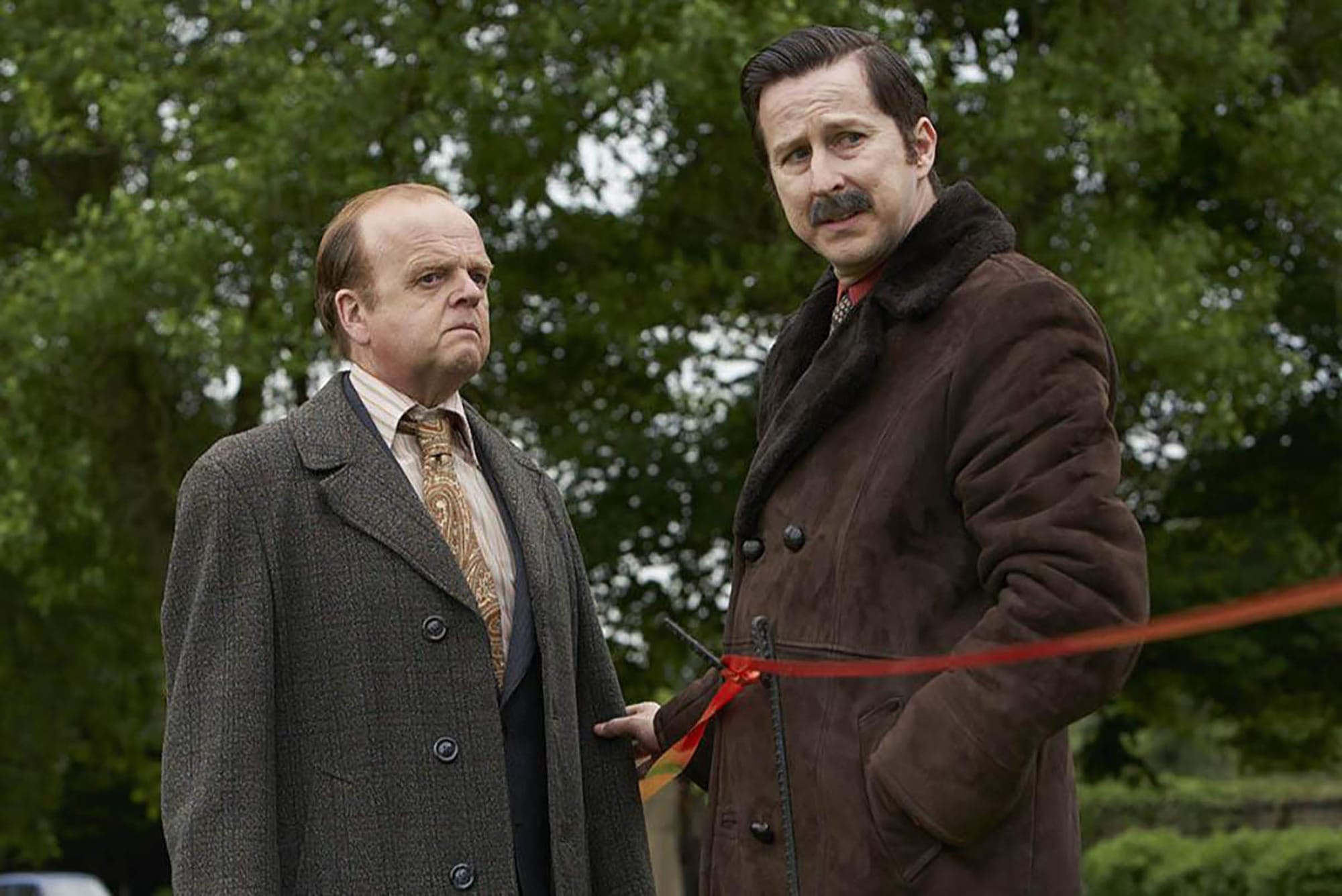 Toby Jones as DCS Dennis Hoban and Lee Ingleby as DCS Jim Hobson in 'The Long Shadow'