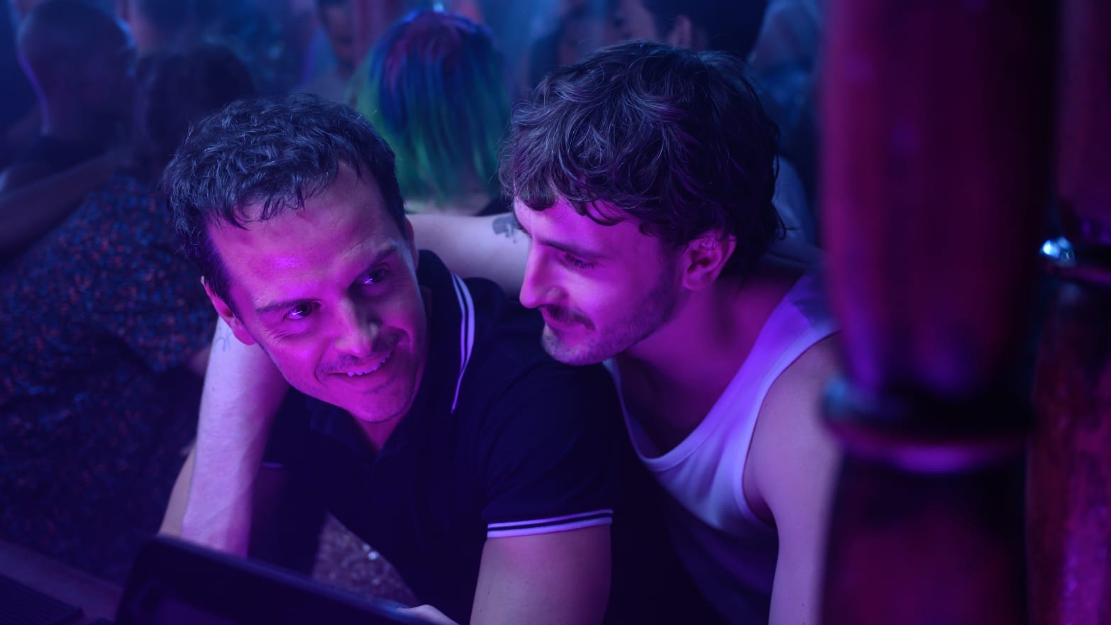 Paul Mescal as Harry and Andrew Scott as Adam in 'All of Us Strangers'