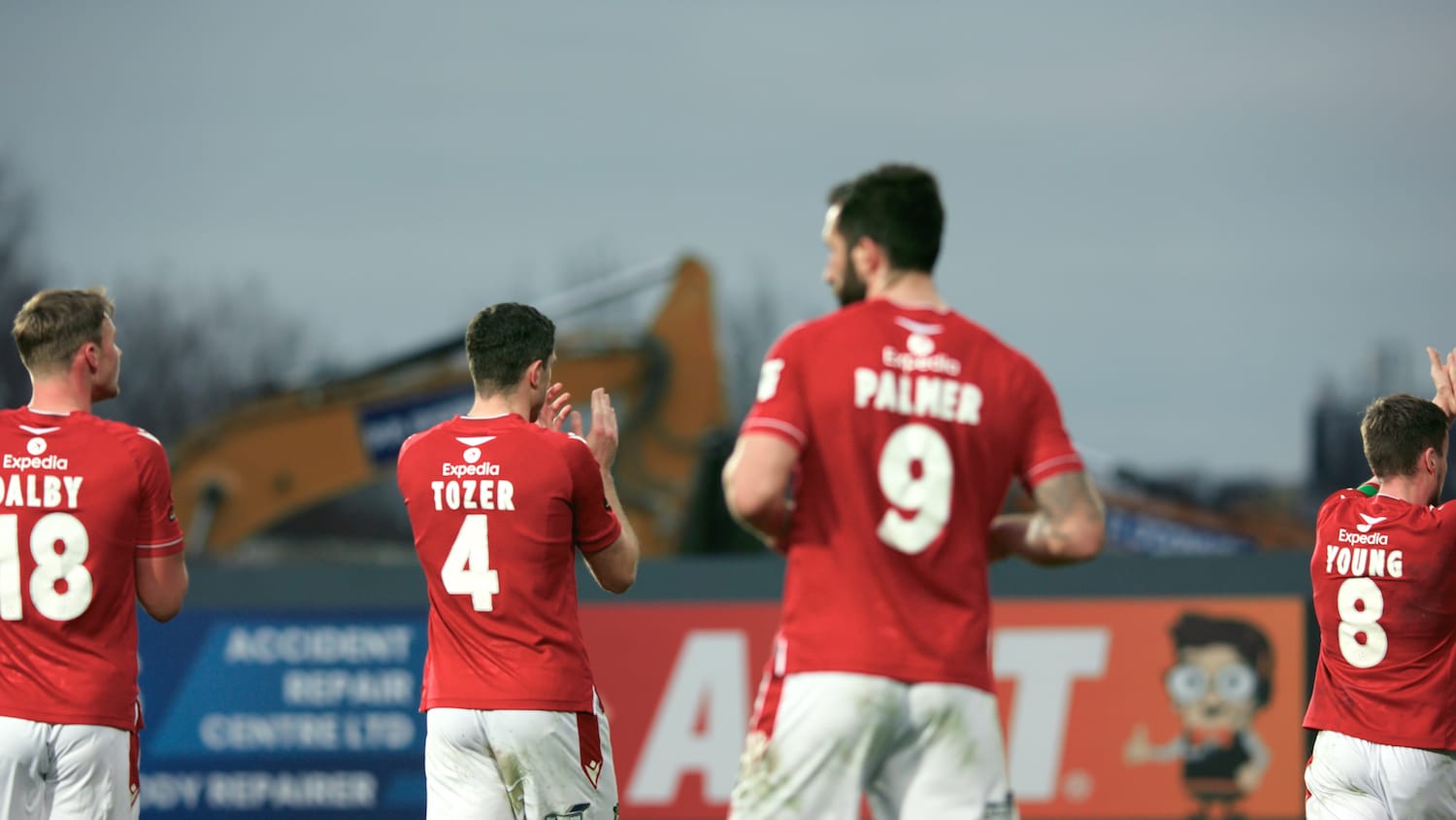 Sam Dalby, Ben Tozer, and Ollie Palmer in "Welcome to Wrexham" Season 2