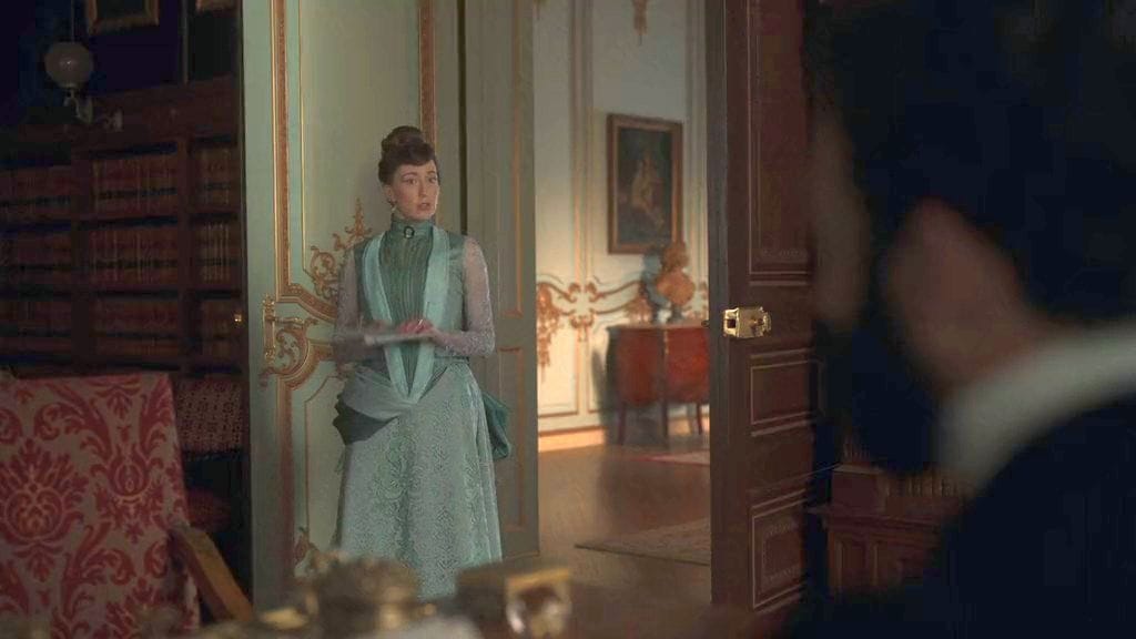 Carrie Coon as Bertha Russell in 'The Gilded Age' Season 2
