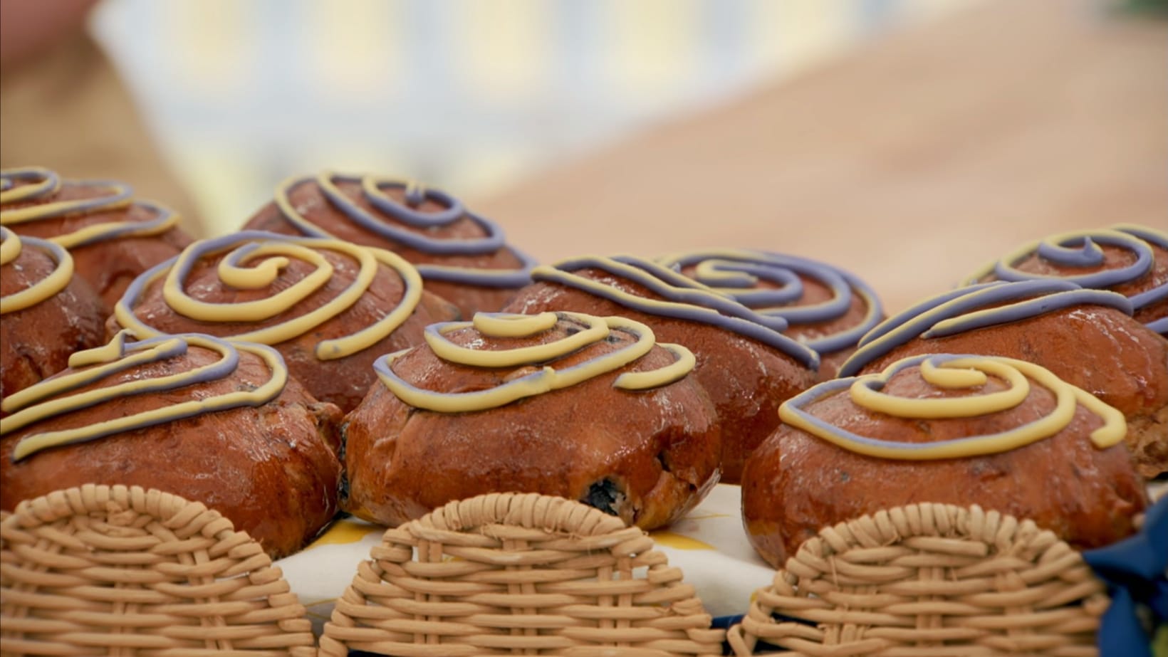 Josh's Lemon &amp; Blueberry Spiced Buns Signature from 'The Great British Baking Show' Season 14's&nbsp;Botanical Week