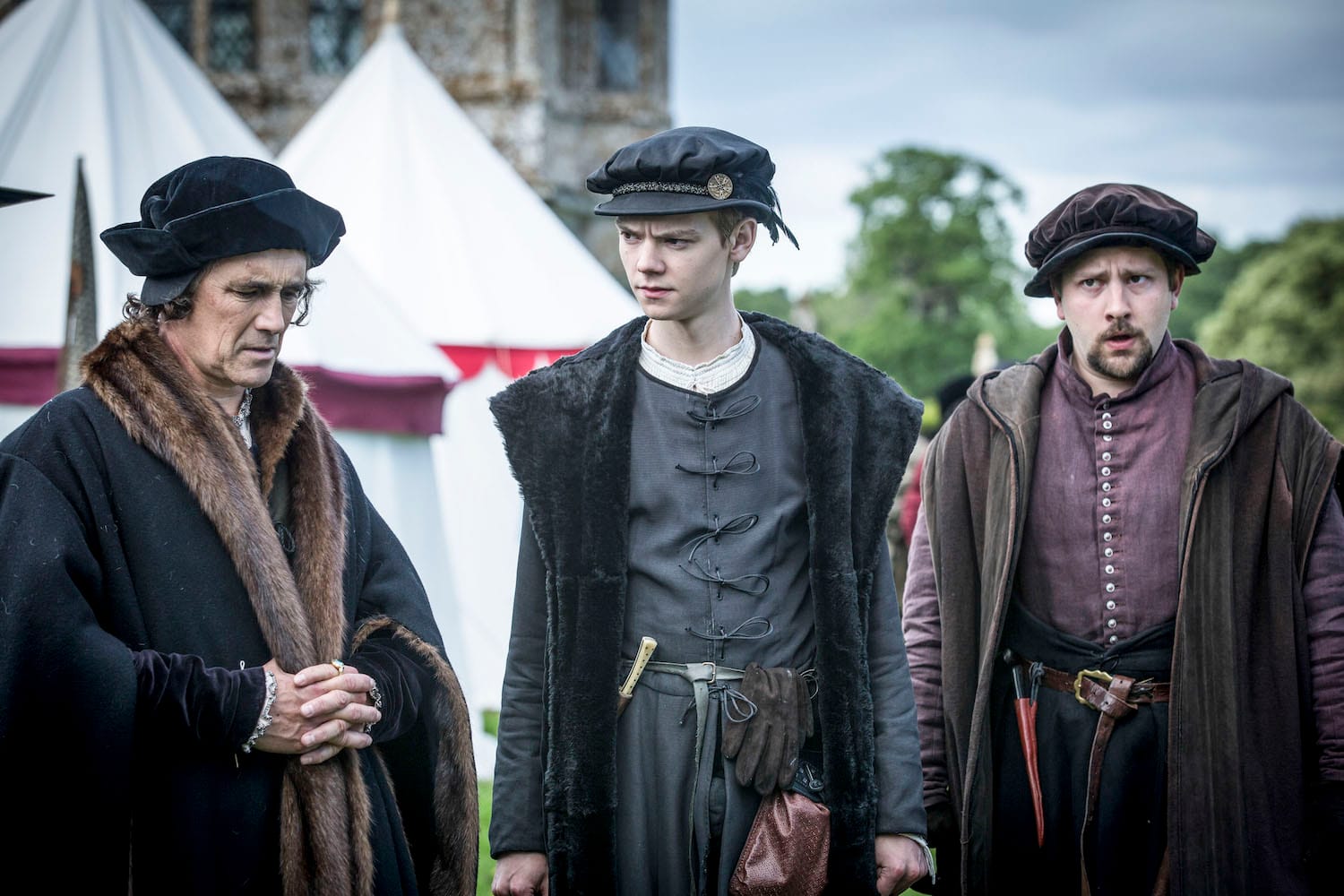 Mark Rylance, Thomas Brodie Sangster Joss Porter in "Wolf Hall"
