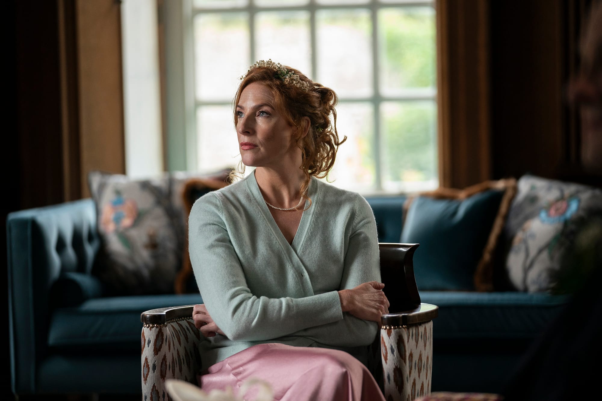 Rosalie Craig as Lisa/Melissa in 'Moonflower Murders'