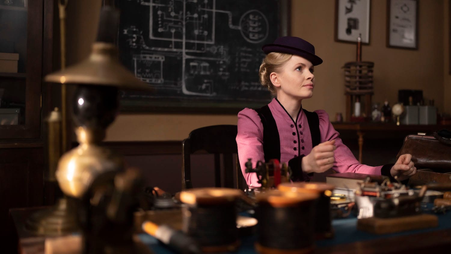 Kate Phillips in "Miss Scarlet &amp; the Duke' Season 4