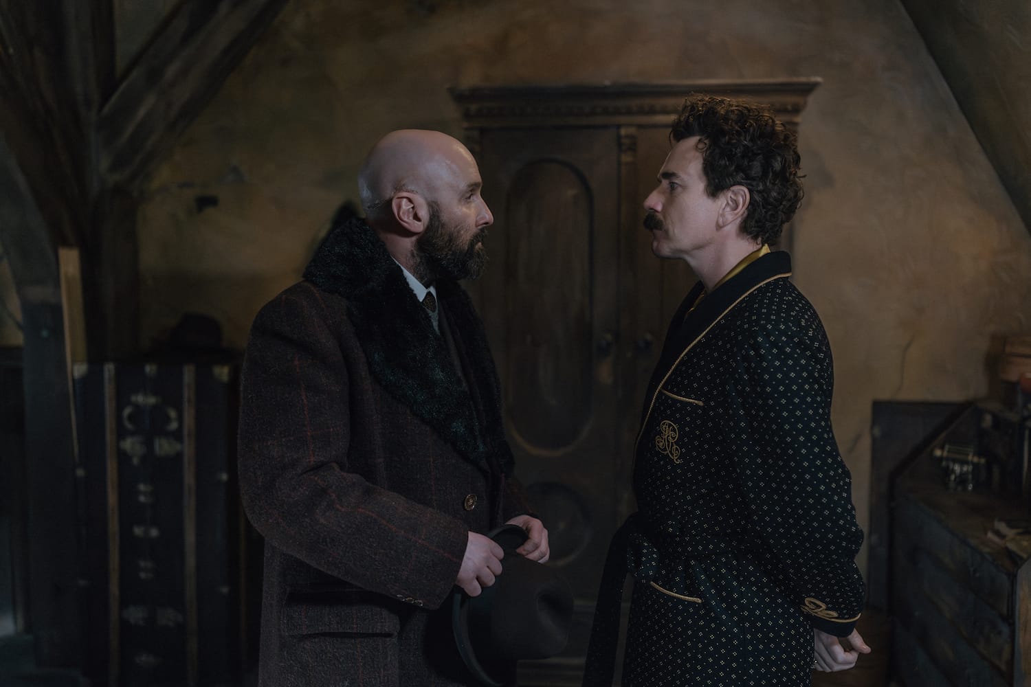 Ewan McGregor and Johnny Harris in "A Gentleman in Moscow"