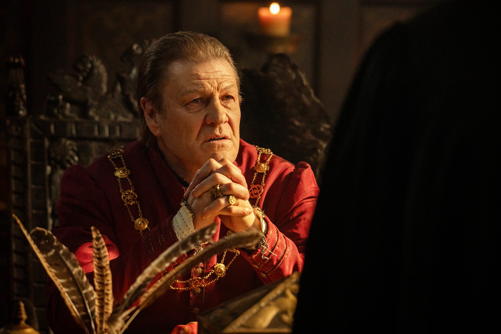 Sean Bean as Thomas Cromwell in 'Shardlake'