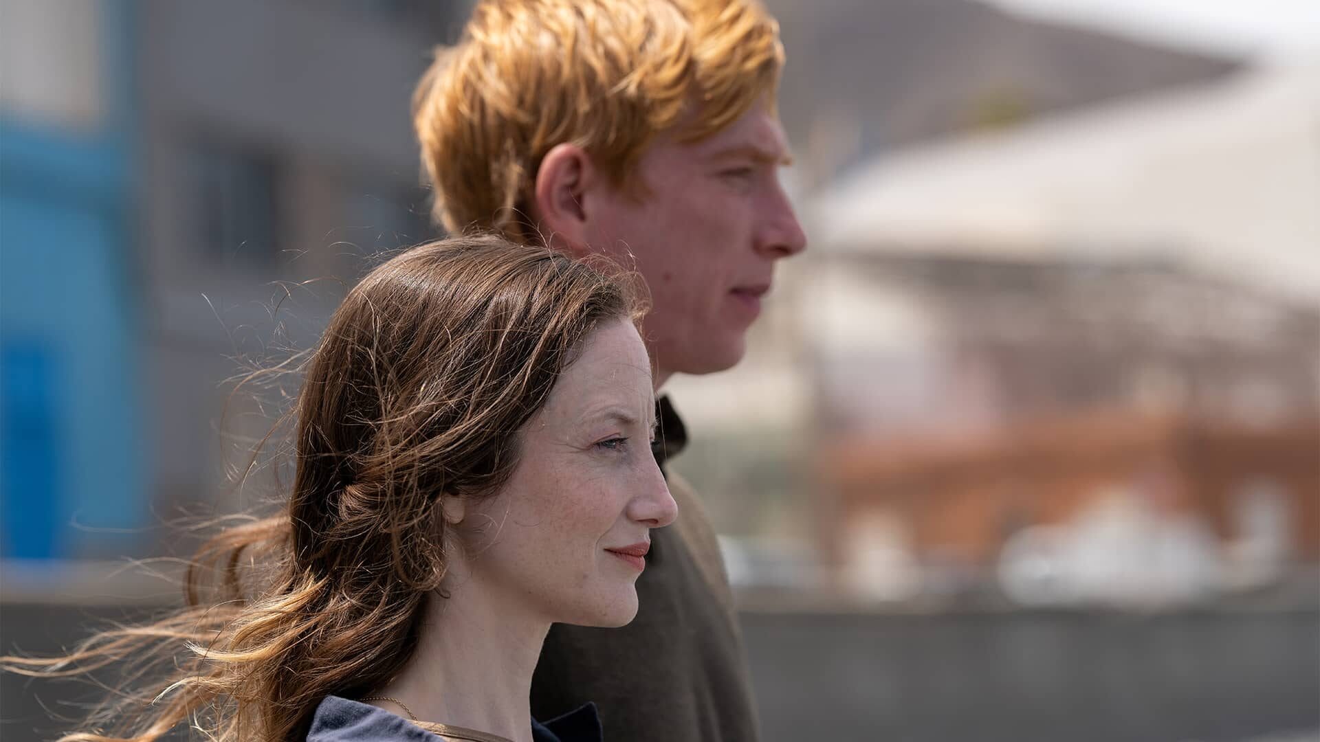 Andrea Riseborough and Domhnall Gleeson as the titular 'Alice &amp; Jack'