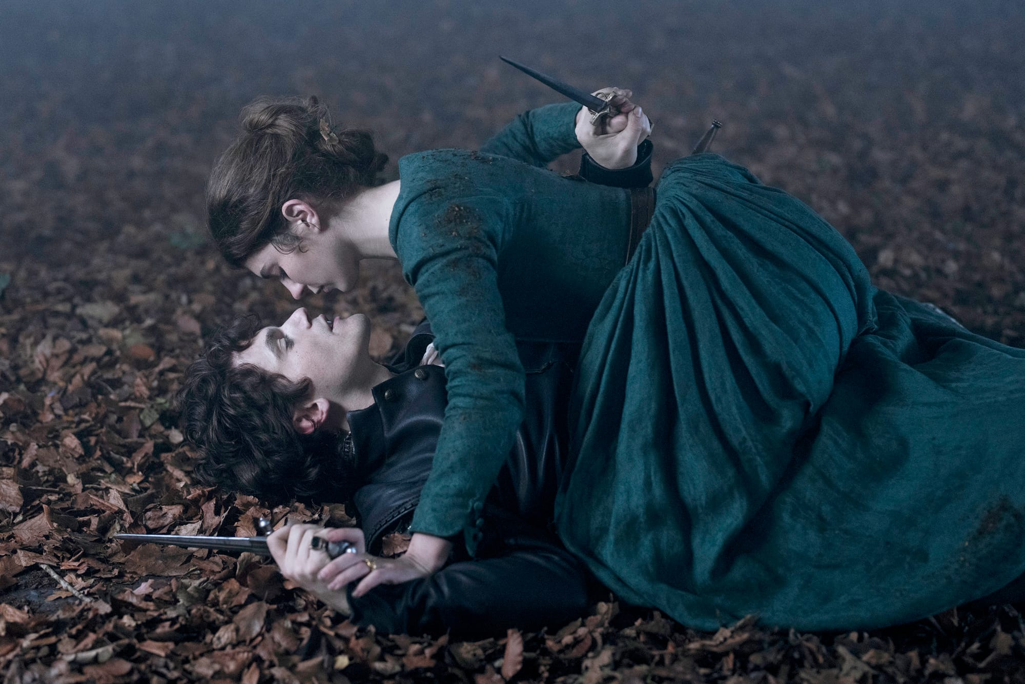 Emily Bader as Lady Jane Grey and Edward Bluemel as Guildford Dudley in 'My Lady Jane' Season 1