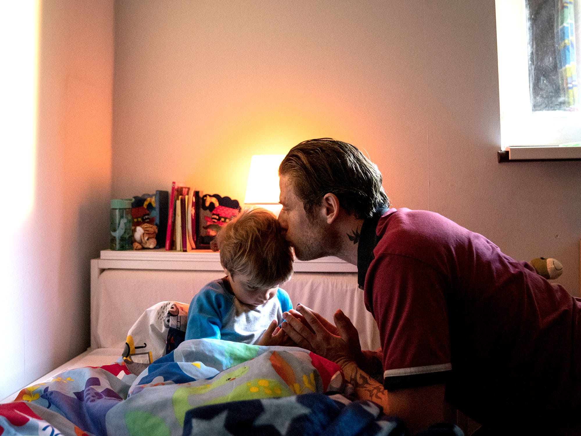 Daniel Lamont as Michael and James Norton as John in 'Nowhere Special'