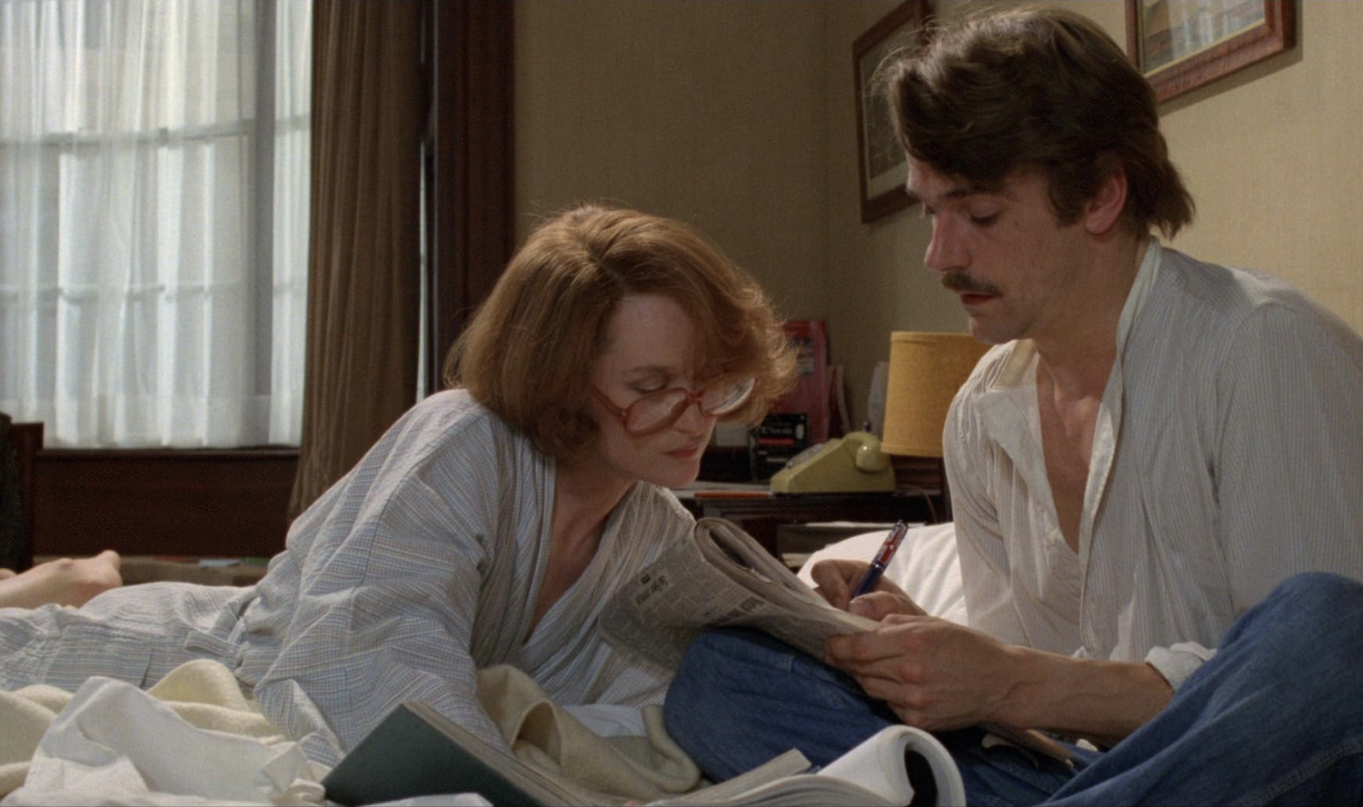 Mike (Jeremy Irons) and Anna (Meryl Streep) do the math on Victorian gentlemen's sex lives.