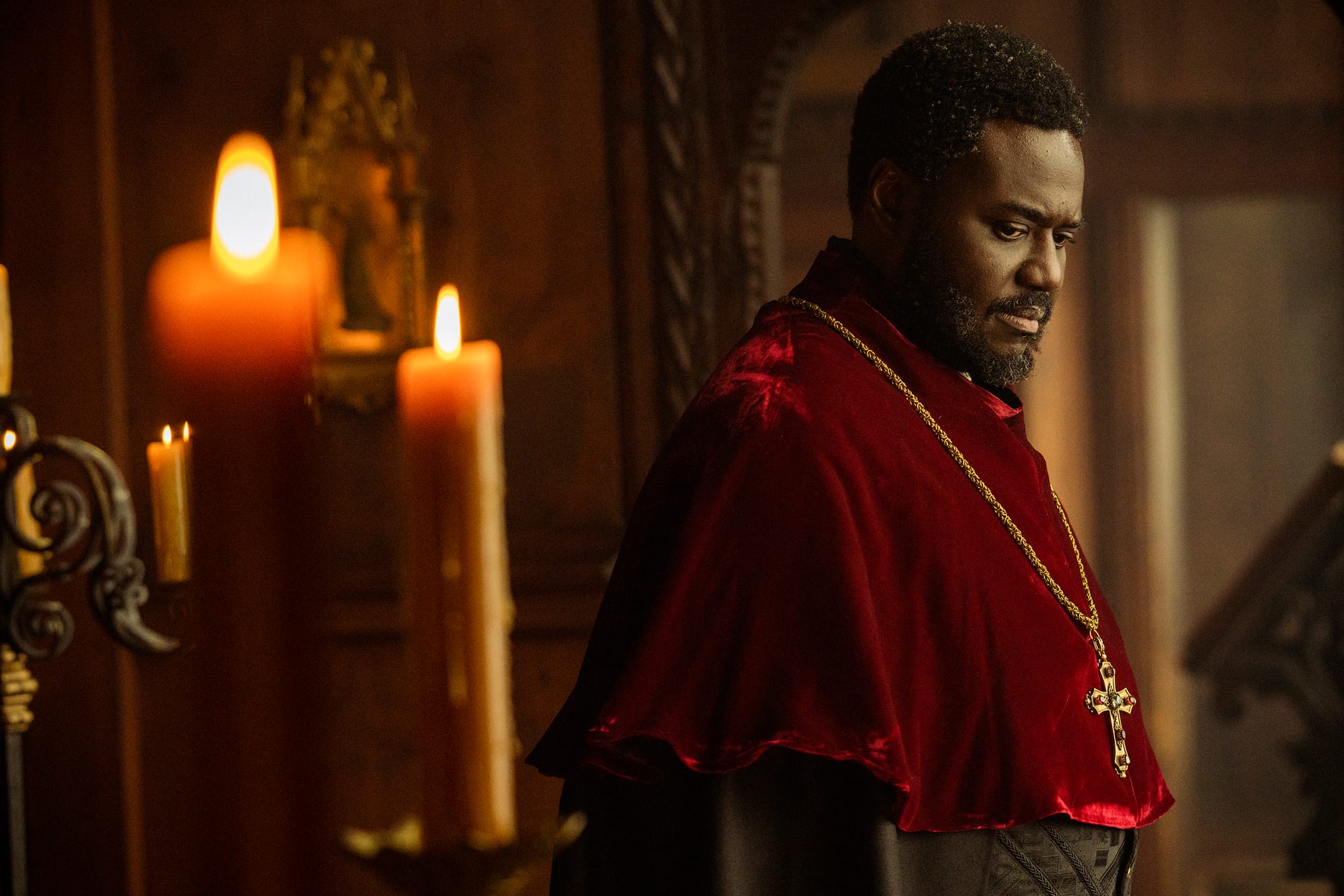 Babou Ceesay as Abbot Fabian in 'Shardlake' Season 1