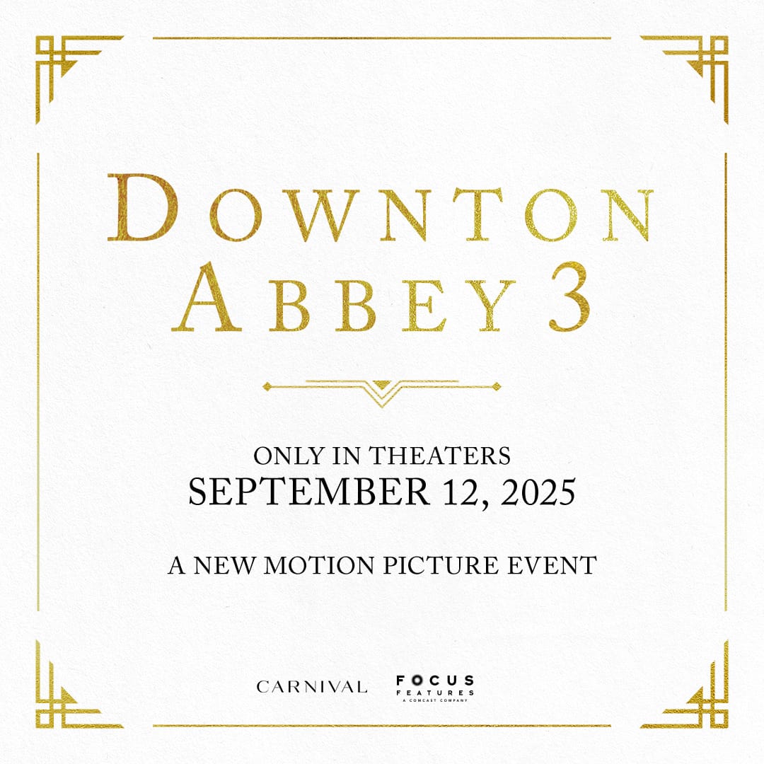 Downton Abbey Third Film Save the Date Card