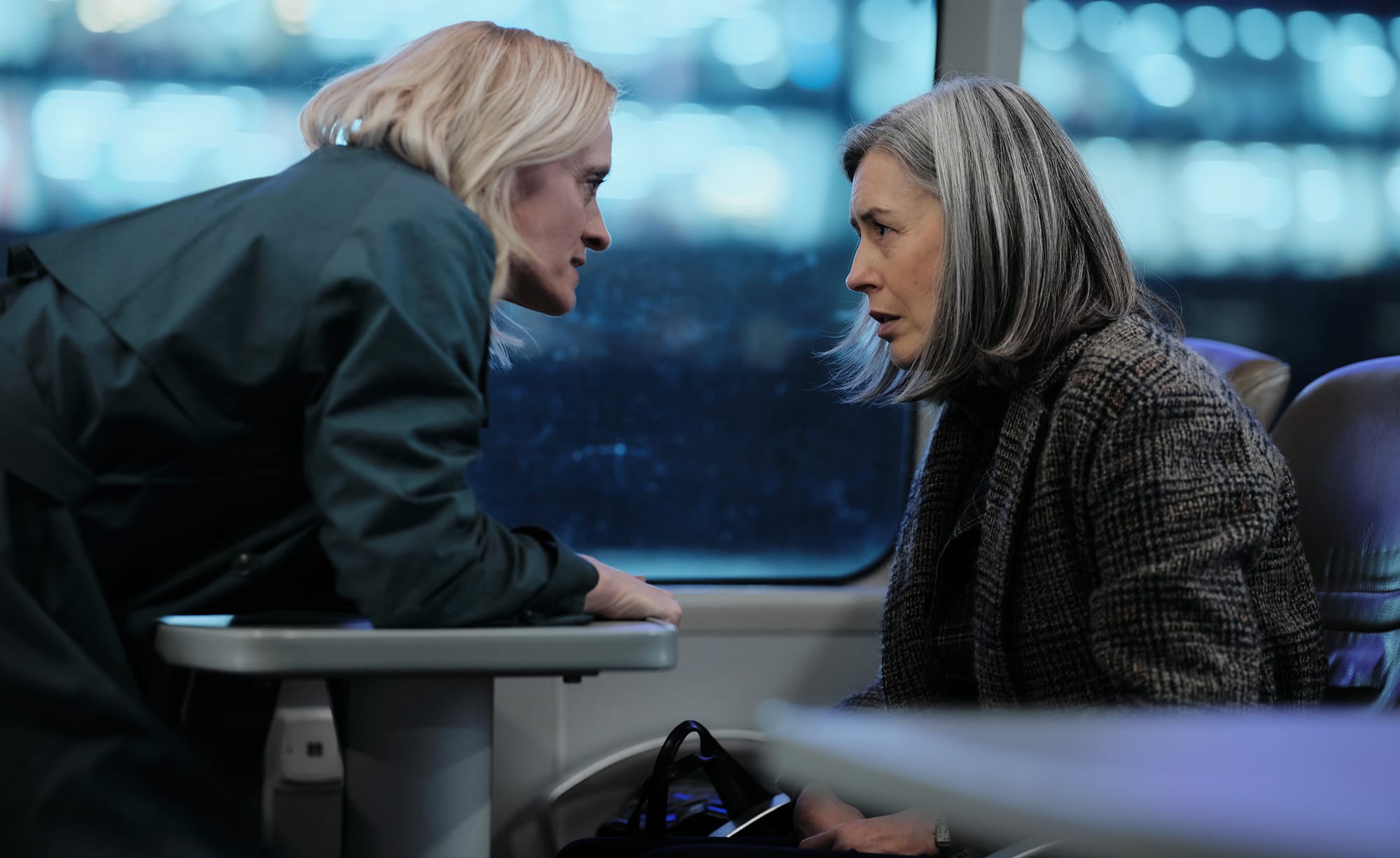 Anne-Marie Duff as Dr Susannah Newman and Gina McKee as suspect Kate in 'Suspect' Season 2