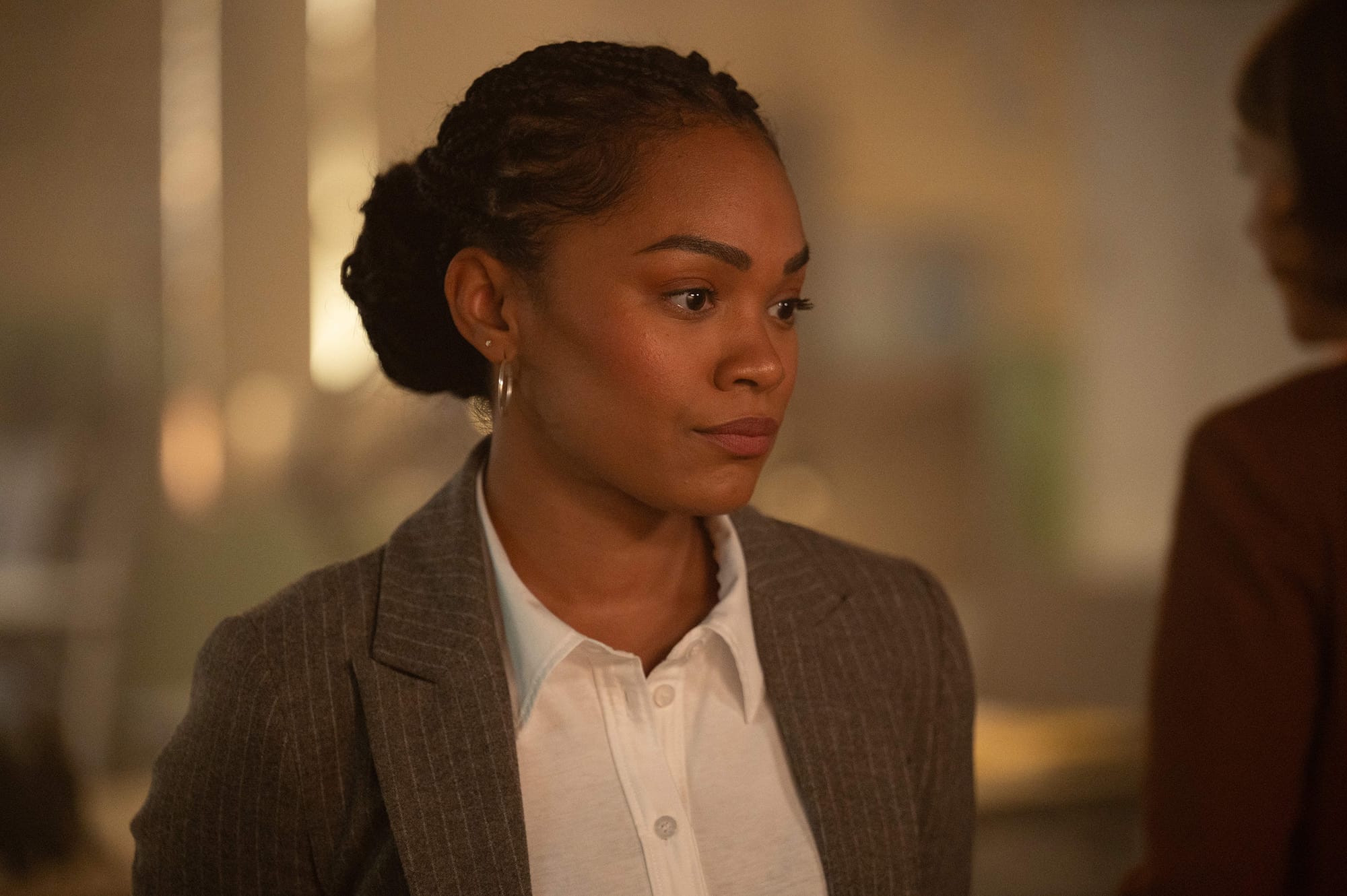 Tahirah Sharif as PC Lizzie Adama in 'The Tower' Season 3