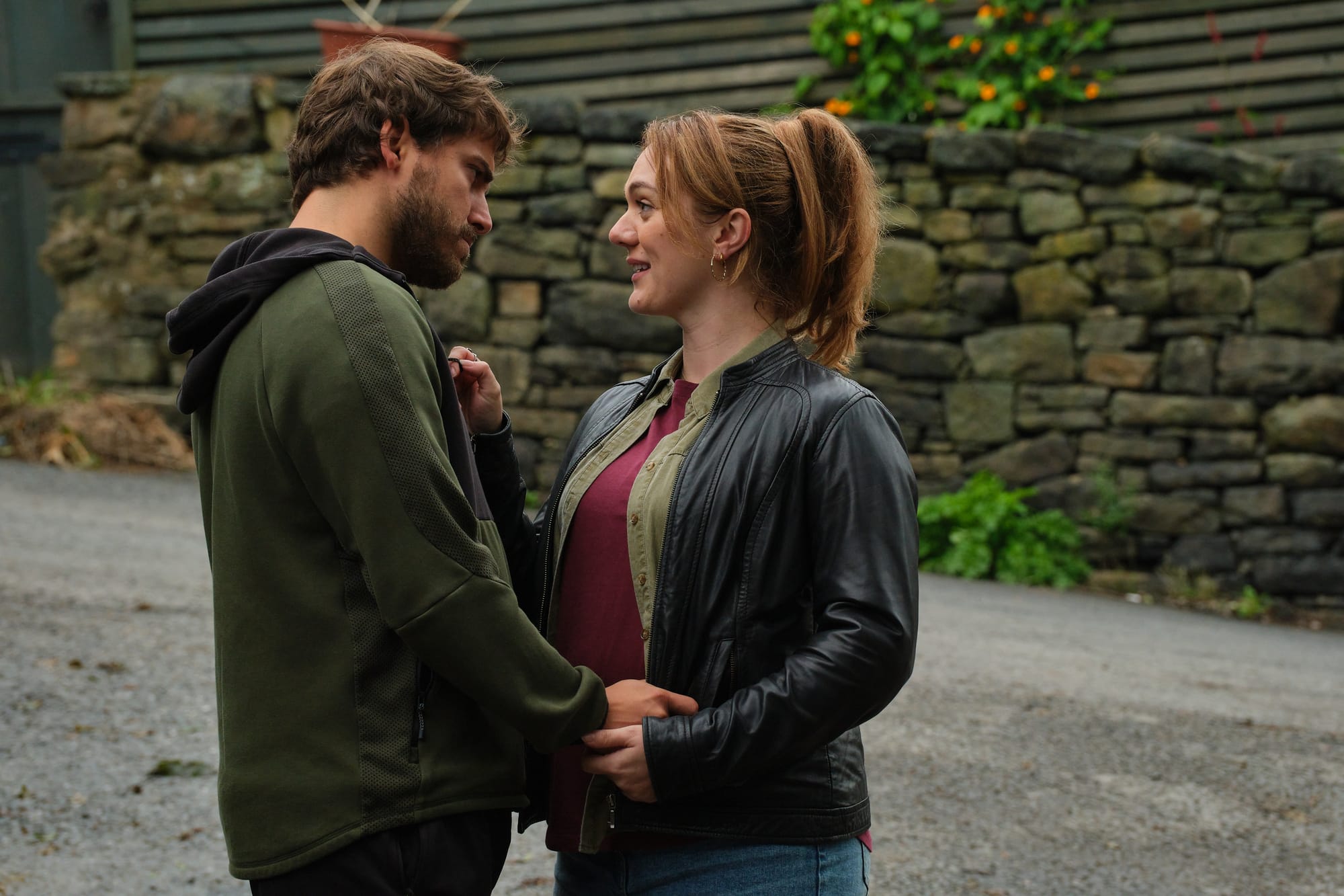 Liam (Kerim Hassan) and Tasha Walker (Chloe Harris) in happier times.