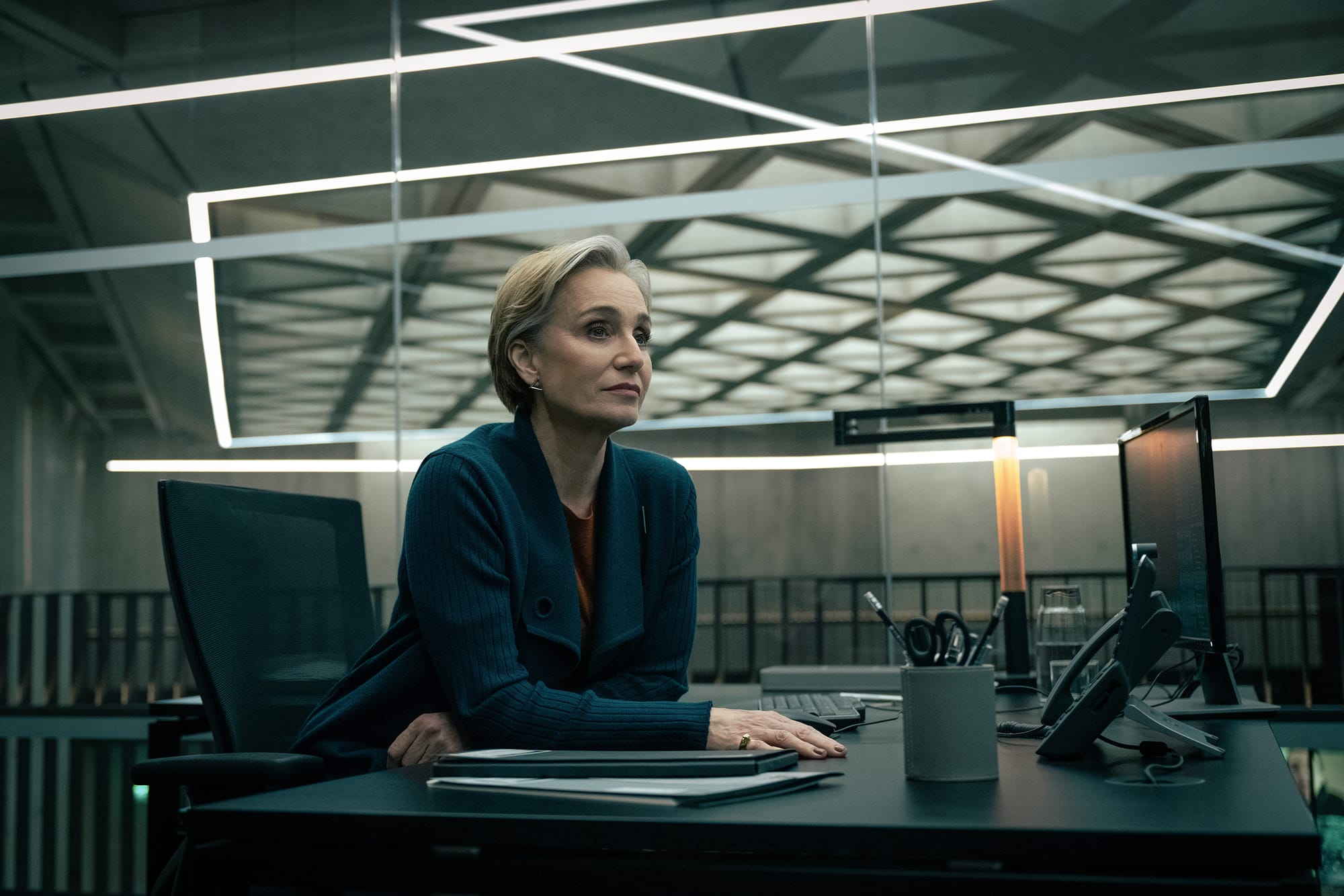 Kristen Scott Thomas as Taverner in 'Slow Horses' Season 4