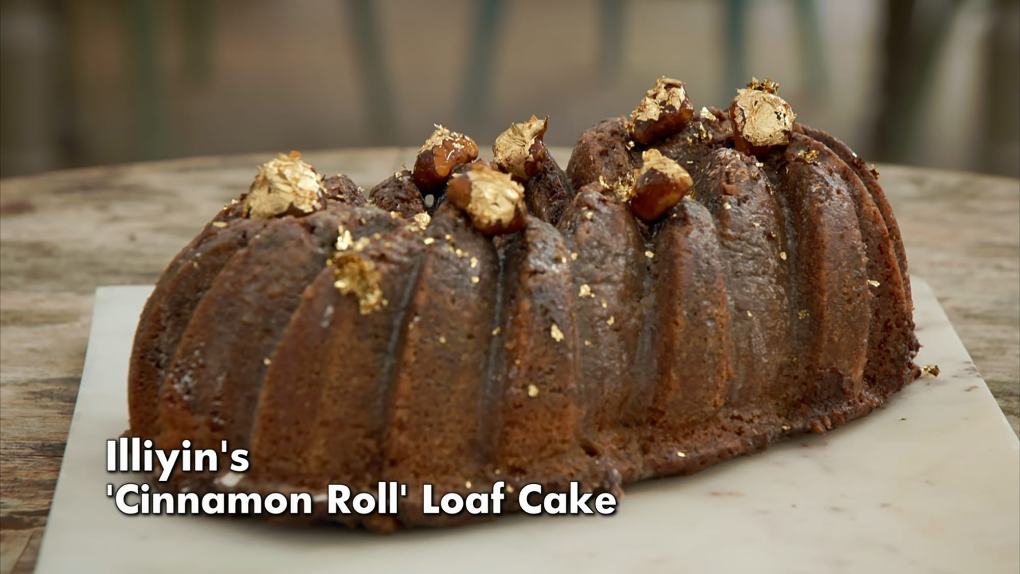 Illiyin's Cinnamon Roll Bundt Loaf Signature from 'The Great British Baking Show Season 15's Cake Week
