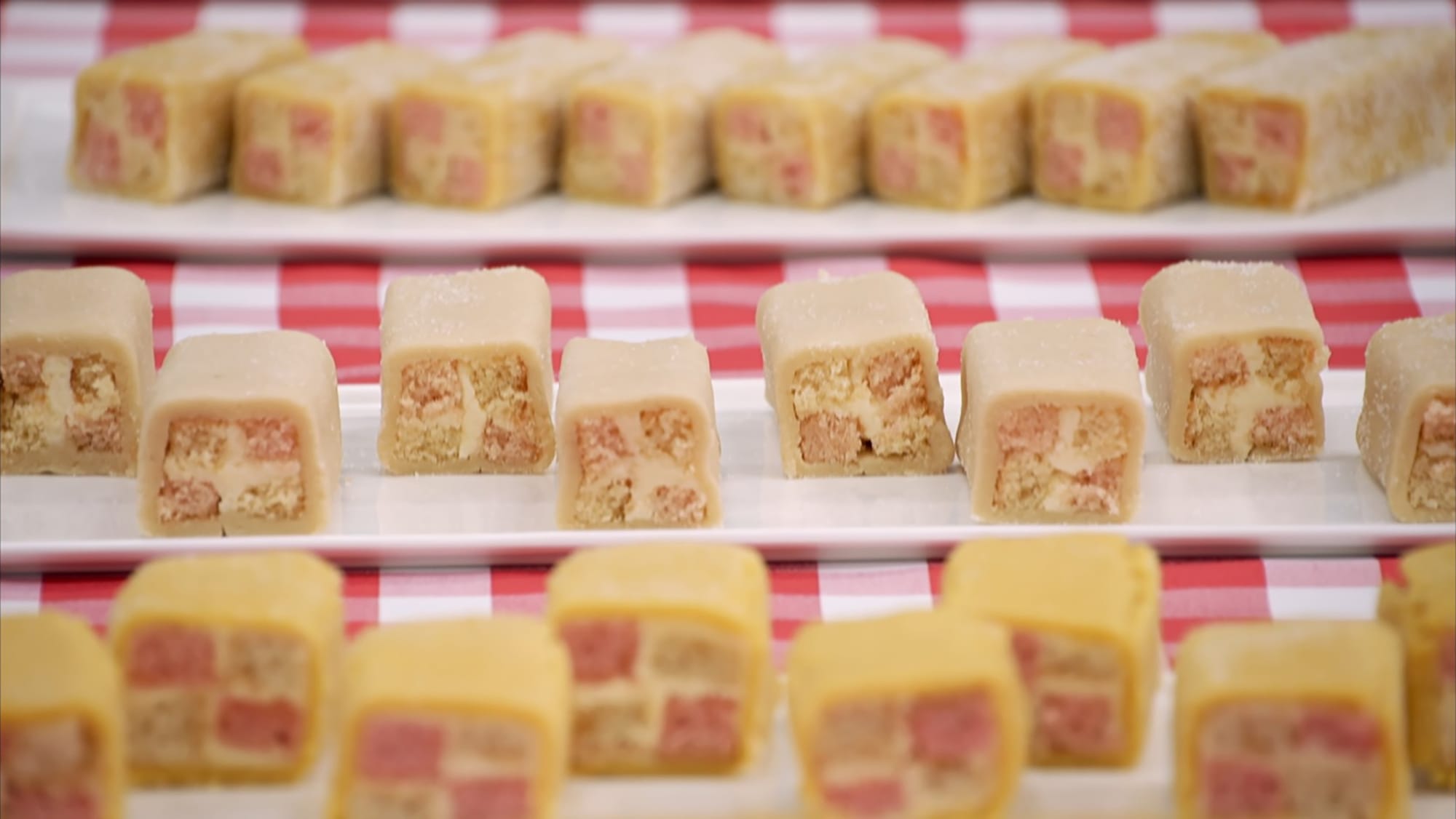 Mini Battenbergs from 'The Great British Baking Show' Season 15's Cake Week Technical Challenge 