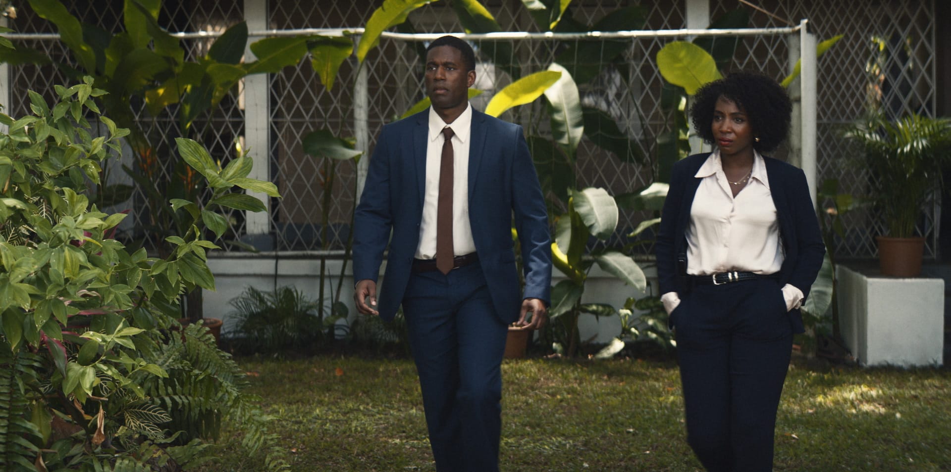 Gershwyn Eustache Jr. as Curtis, Tamara Lawrance as Millie in 'Get Millie Black'