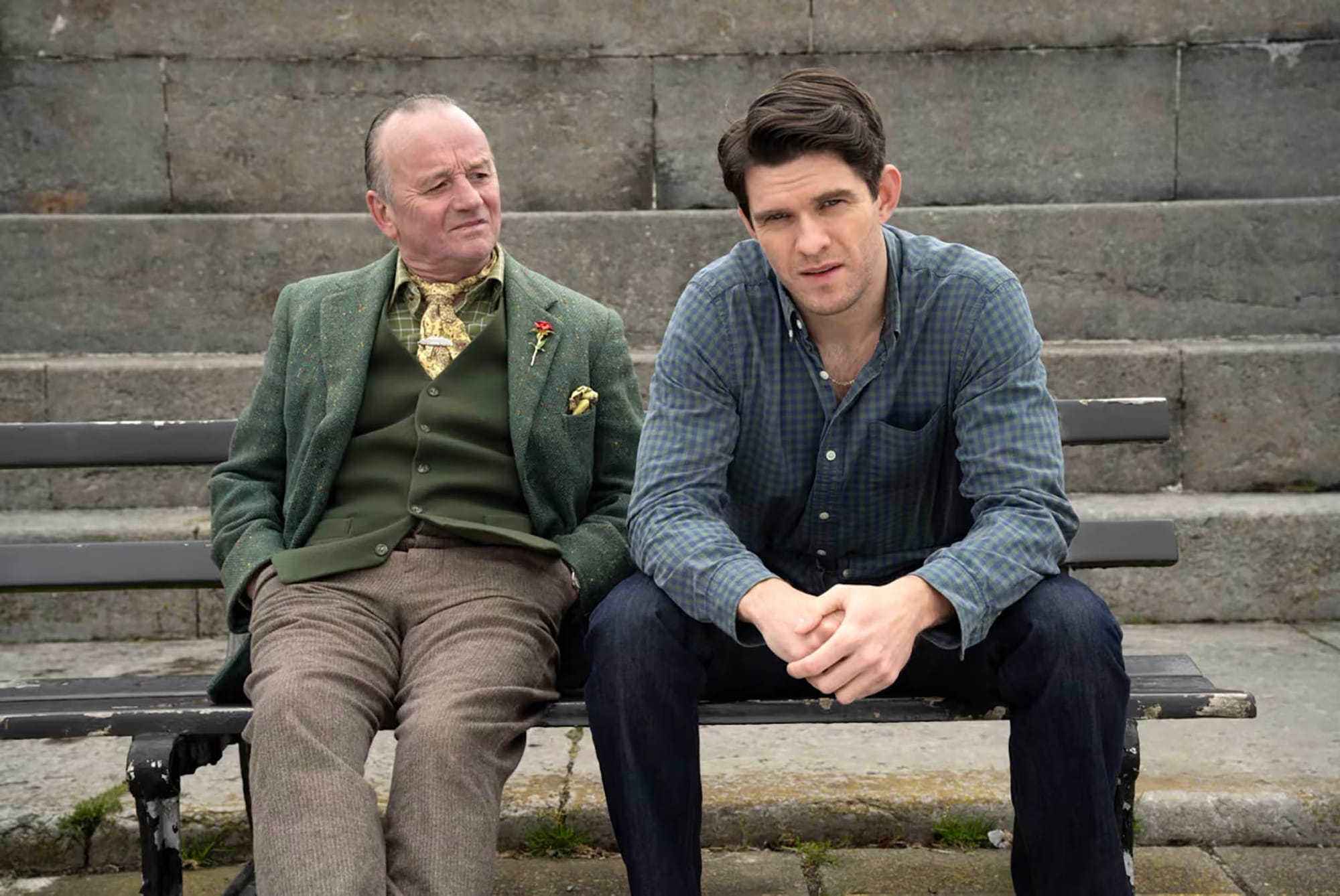 Paddy Jenkins as Seamie McCarthy and Niall Wright as Callum McCarthy in 'Hope Street' Season 4