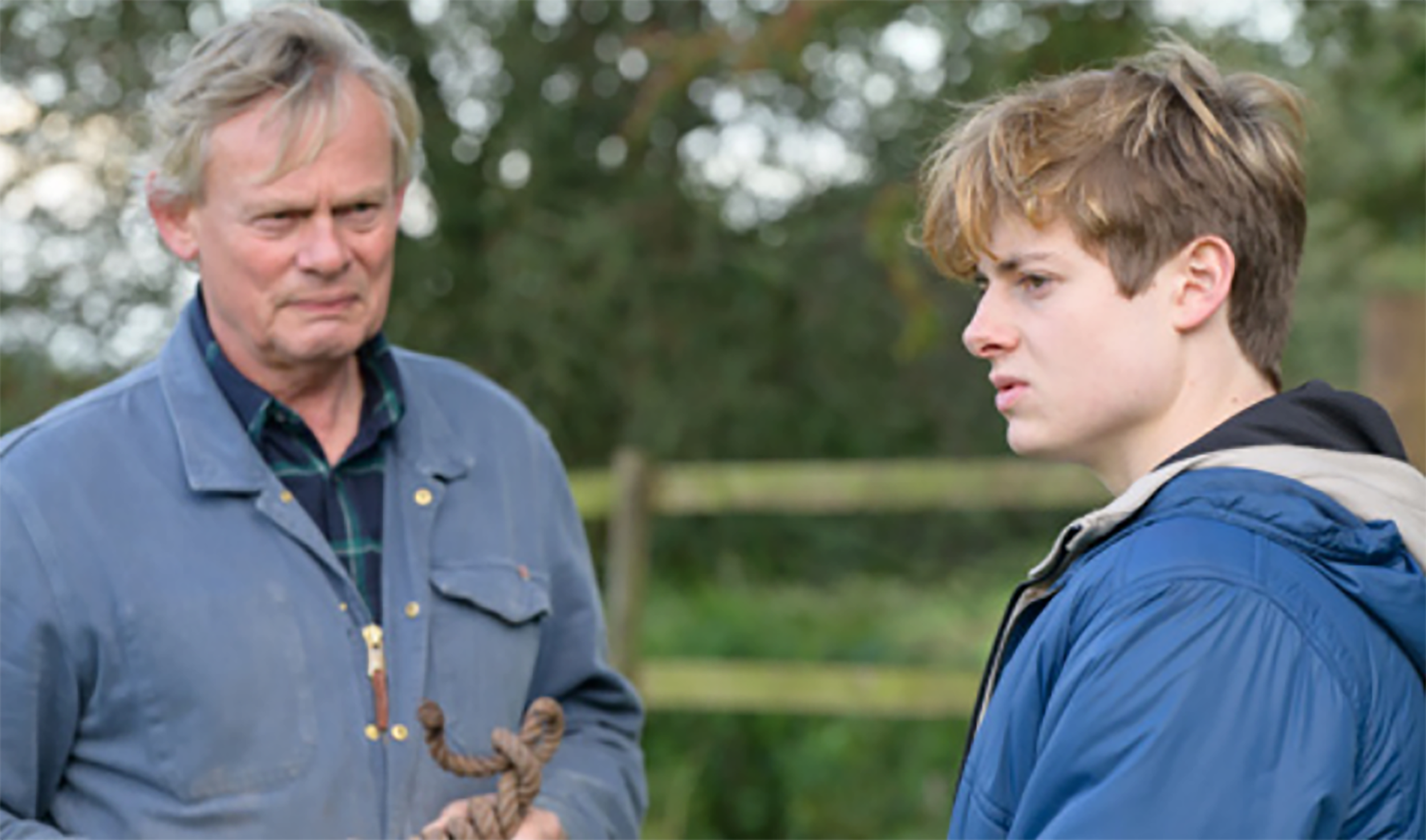 Martin Clunes and Louis Ashbourne Serkis as Nathan and Johnny Williams in 'Out There'