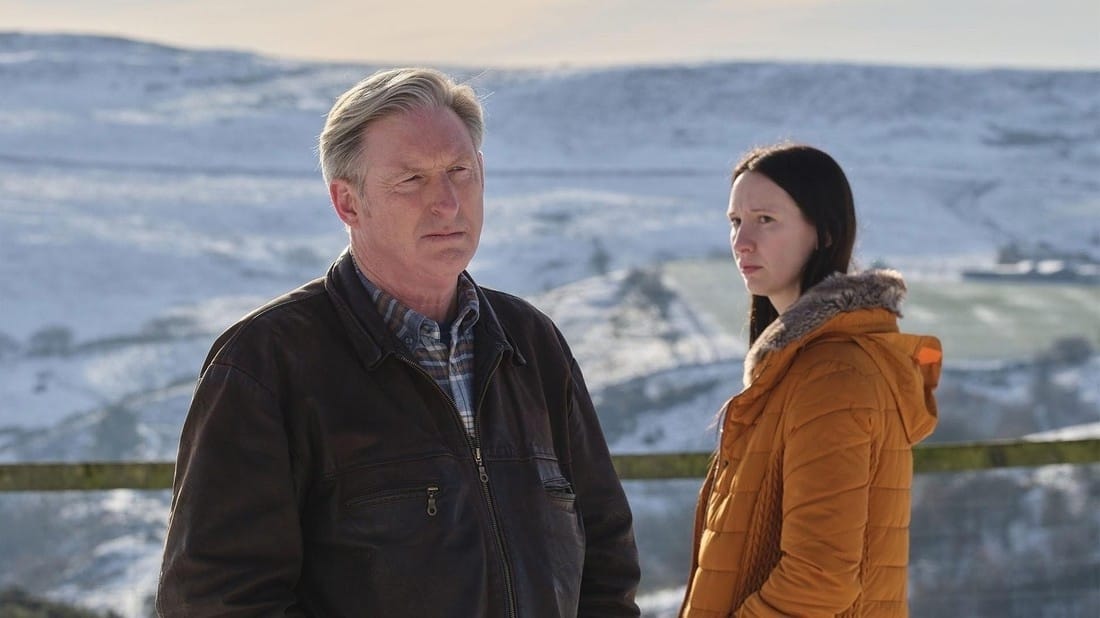 Ridley (Adrian Dunbar)and Tara (Emily Stott).