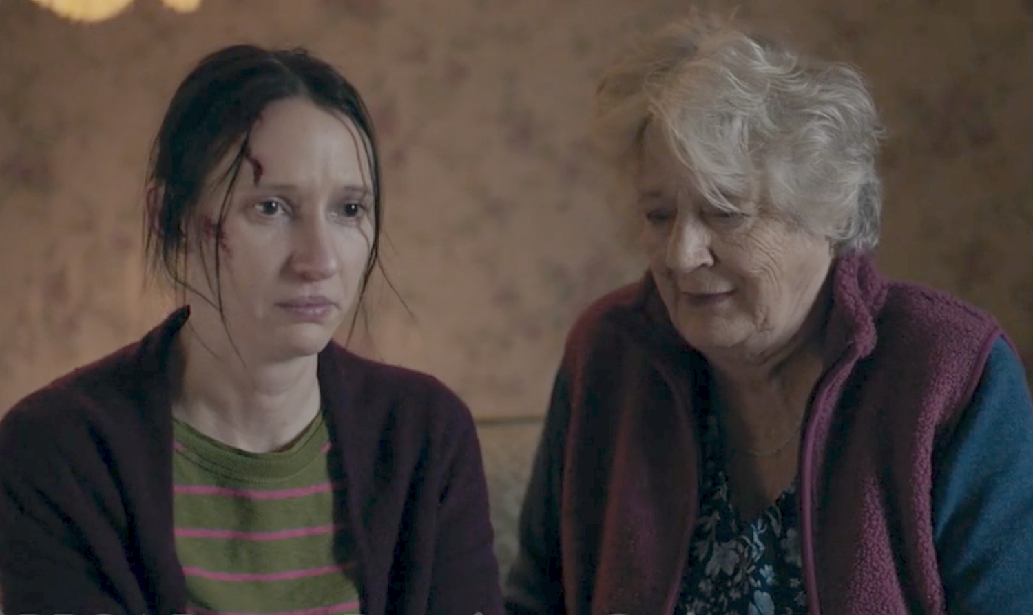 Celia Machin (Maggie Steed) and Tara Dunning (Emily Stott).