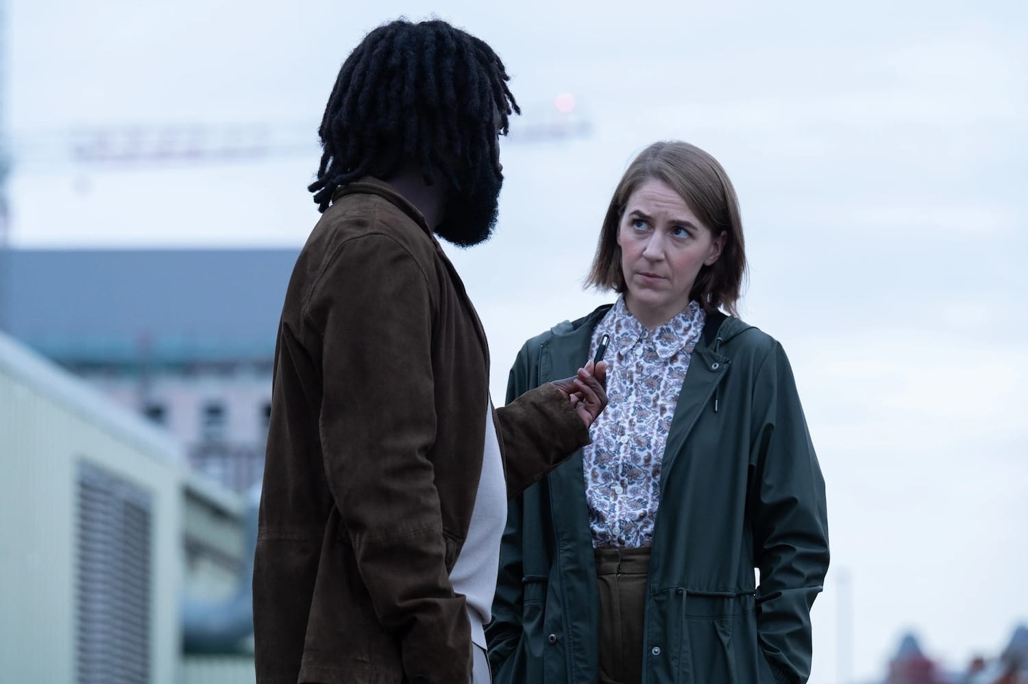 Steve Bradshaw (Jimmy Akingbola) and DS Sarah Collins (Gemma Whelan). 