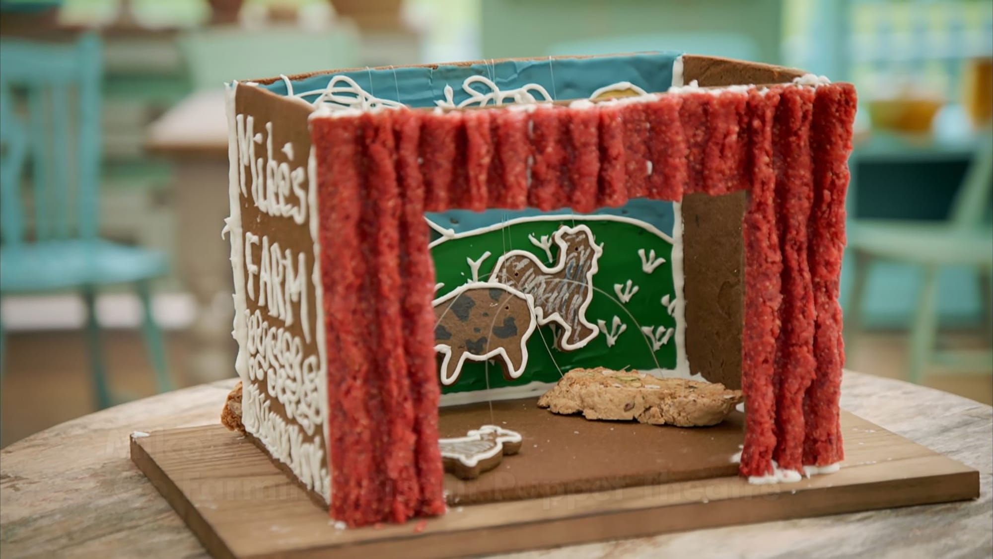 Mike's 'Go Farming' Showstopper from 'The Great British Baking Show's Season 15's Biscuit Week