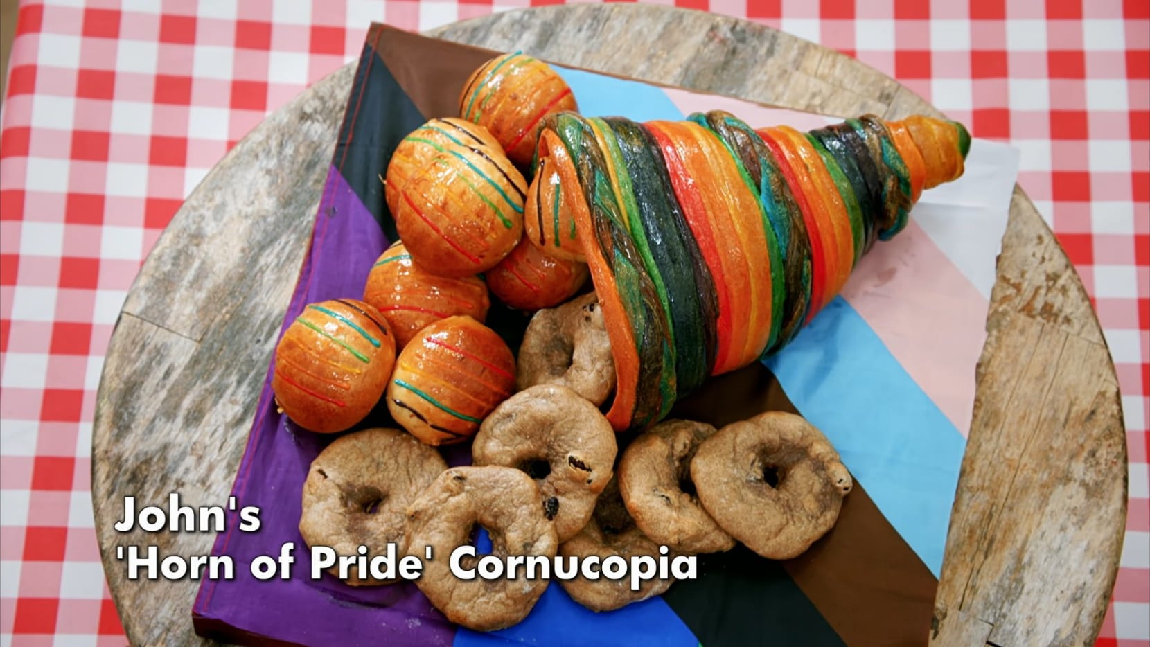 John’s Horn of Pride Showstopper from 'The Great British Baking Show's Season 15 Bread Week